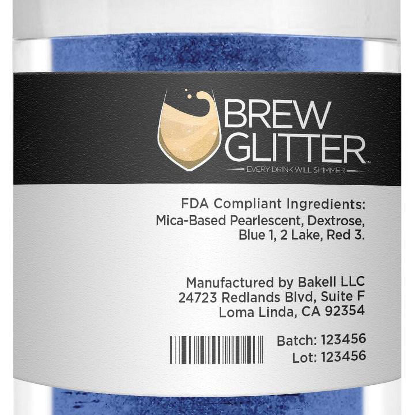 Brew Glitter Edible Drink Glitter for Cocktails and Beverages (Blue, 0.9 oz) r8wmm