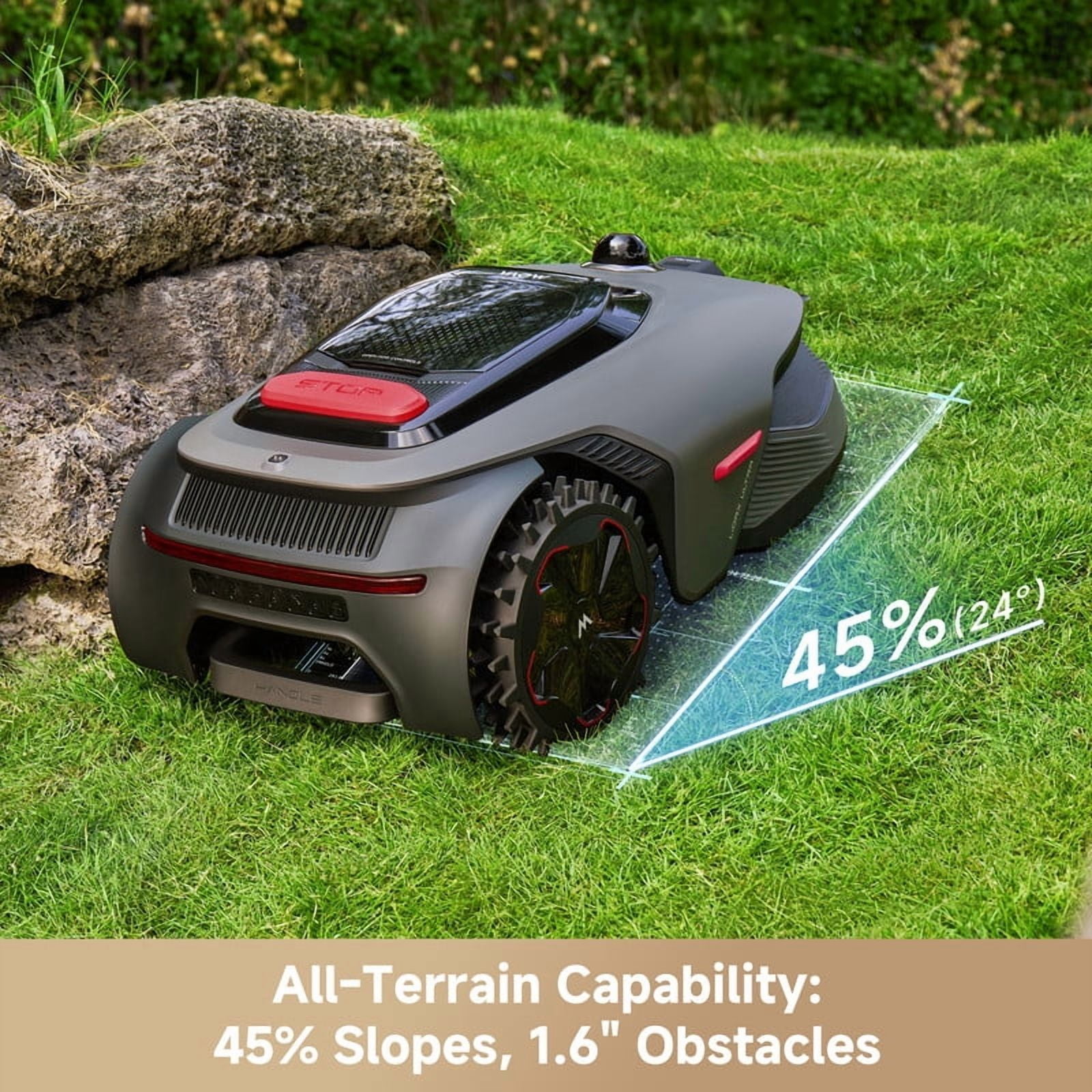 MOVA LiDAX Ultra 1000 Robotic Lawn Mower, AI-Powered 3D LiDAR Navigation, Edge Cutting, Smart Obstacle Avoidance (0.25 Acre) 6l729
