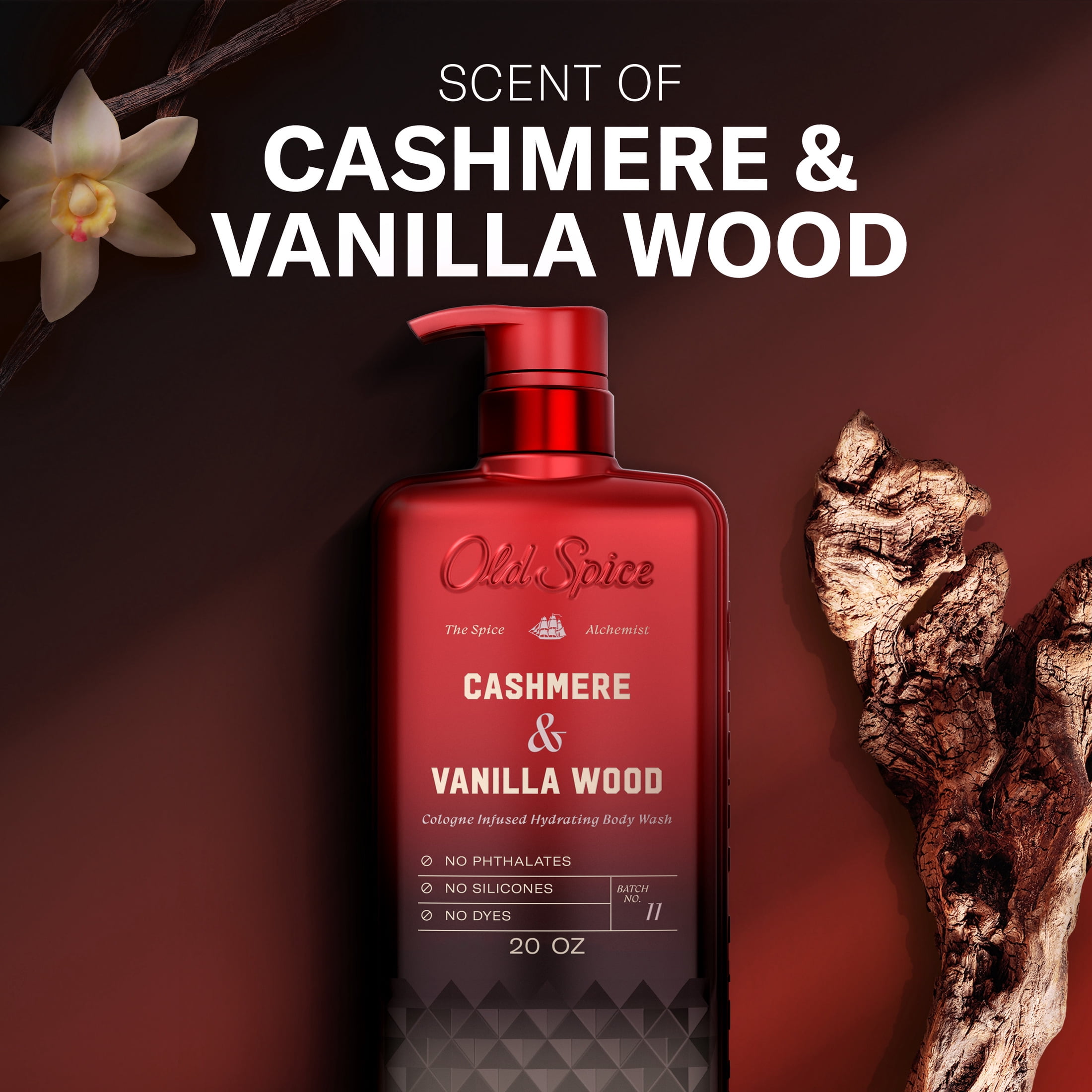 Old Spice The Spice Alchemist Body Wash for Men, Cashmere and Vanilla Wood Scent (20 oz) 9rhr8