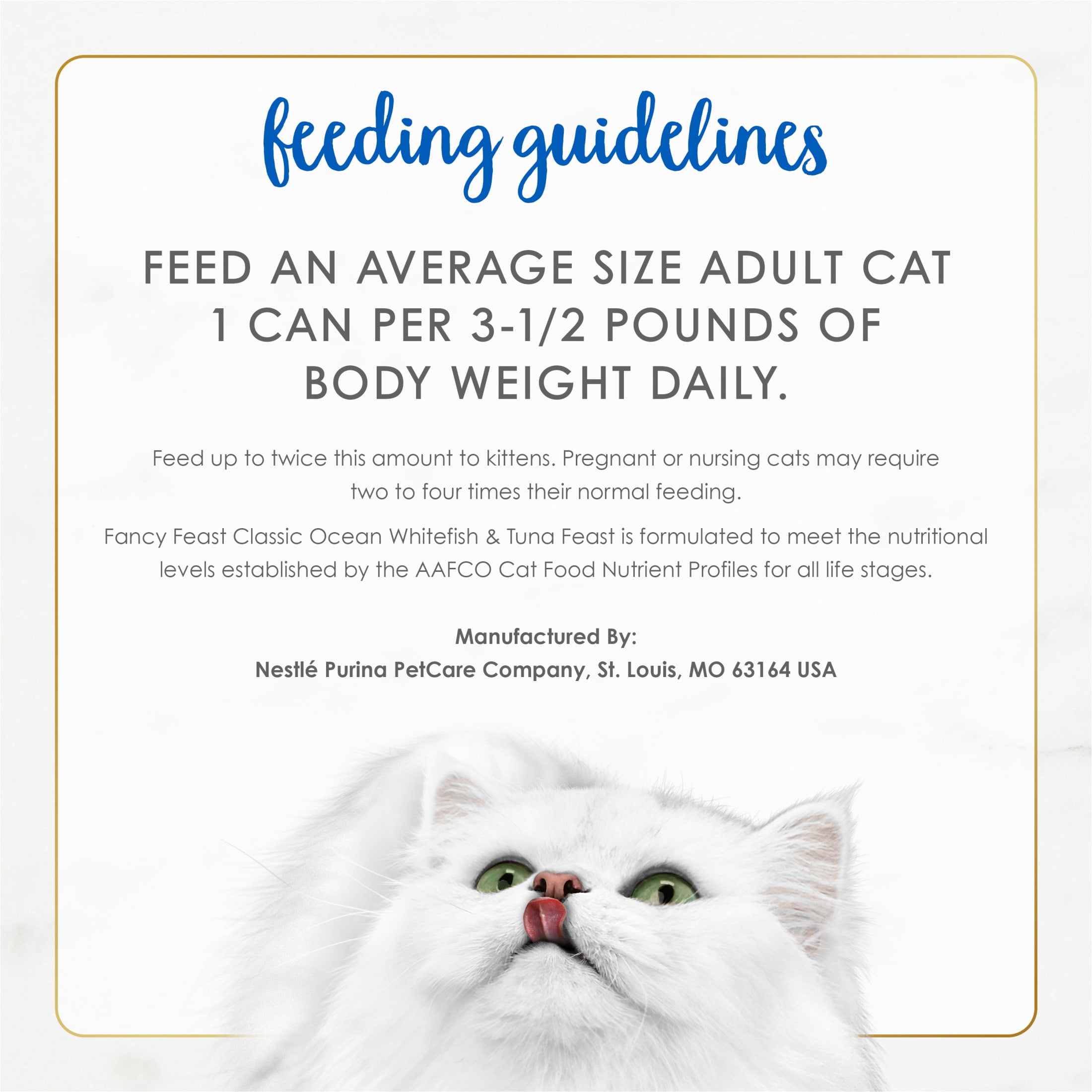 Fancy Feast Classic Kitten Wet Cat Food, Ocean Whitefish & Tuna Pate (3 oz) 70hzm