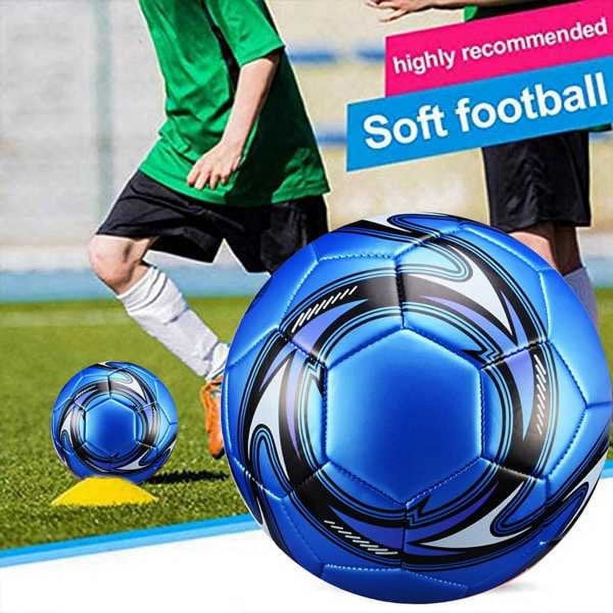 BESTEK Professional Soccer Ball Size 5 Official Training Competition Football (Blue) nas6b
