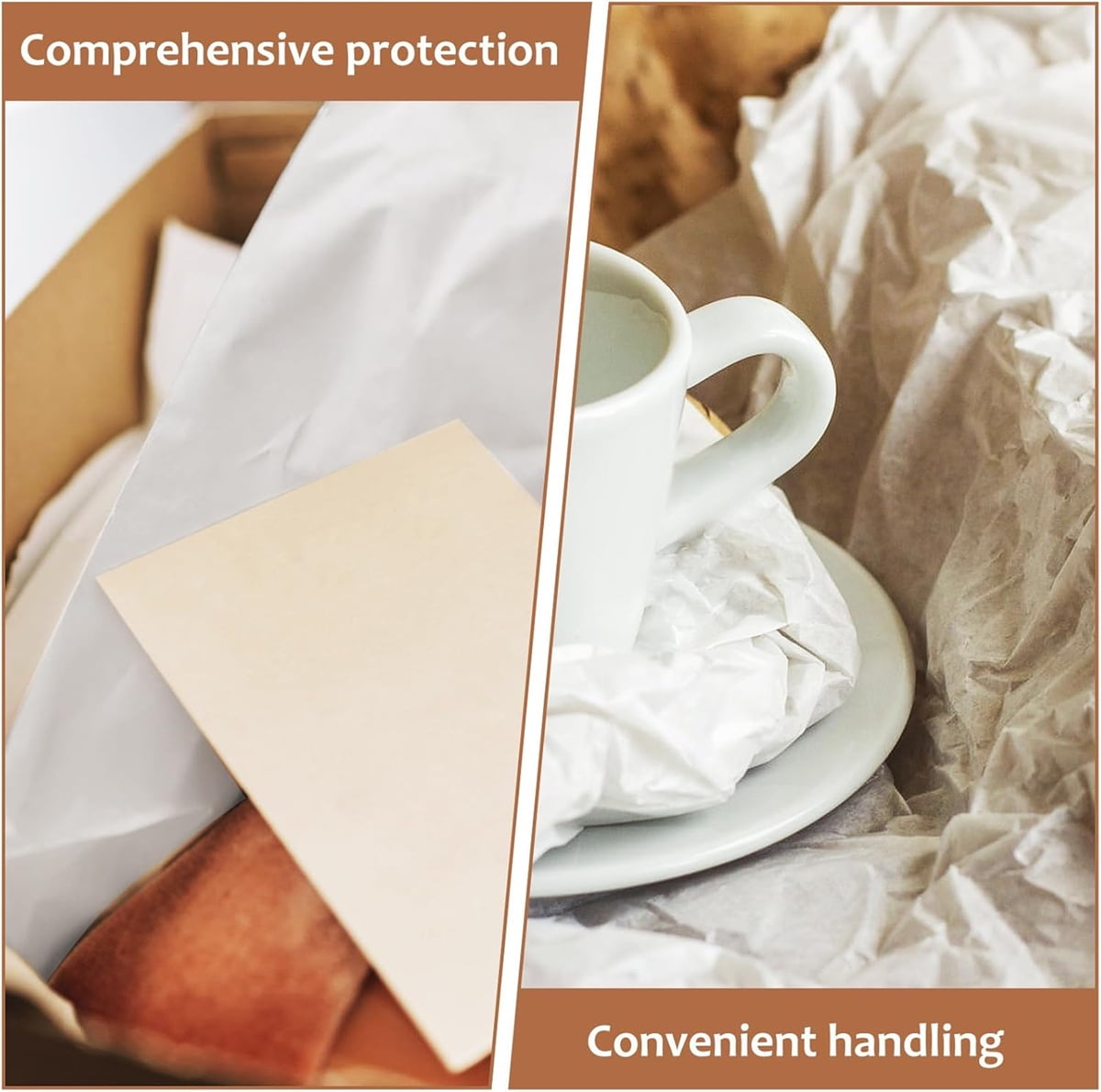 Tutuviw Packing Paper for Moving and Shipping, Protective Newsprint Sheets for Fragile Items (White, 100 Sheets, 12x12 in) jf1mu