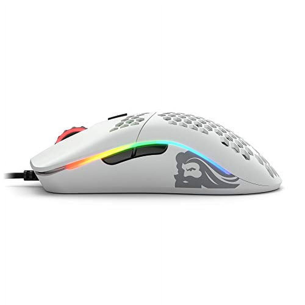 Glorious PC Gaming Race Model O Minus Wired Gaming Mouse (Matte White, 6 Buttons) v9fkb