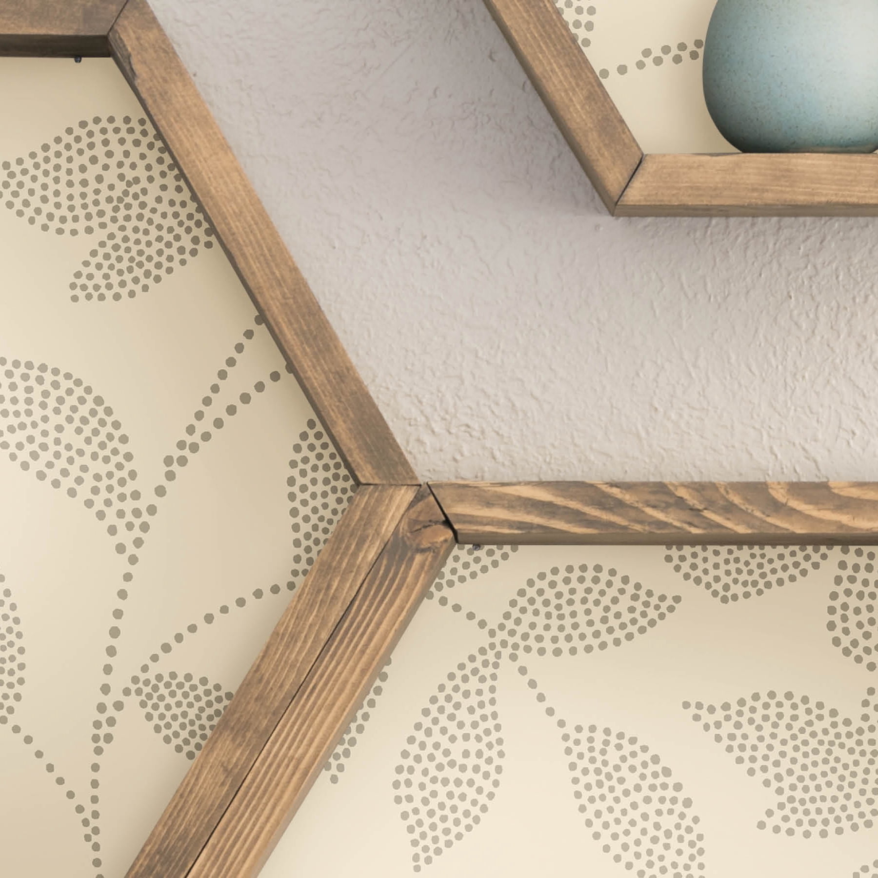 Mainstays Botanical Peel and Stick Wallpaper, Self-Adhesive Removable Wall Decor (Beige Dot, 30.75 sq ft) ff0al