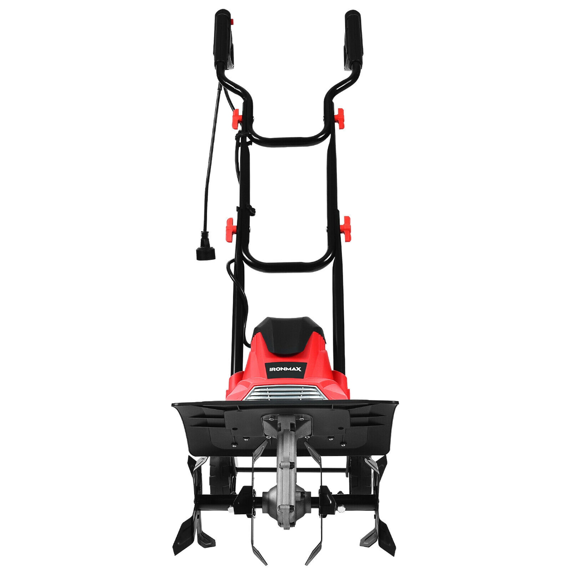 Gymax 10 Amp Corded Electric Tiller and Cultivator (Red, 14 in Width, 9 in Depth) 1dscy