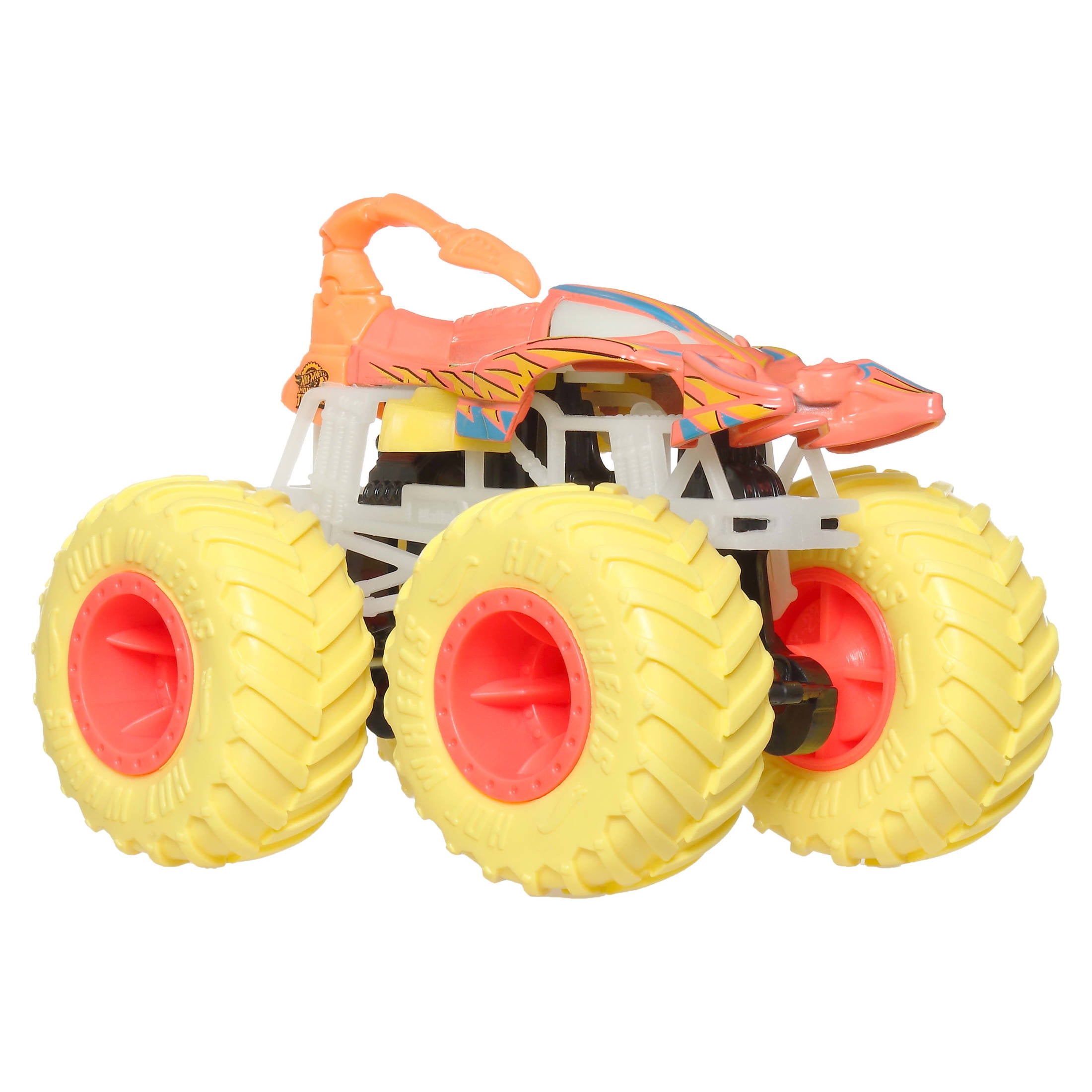 Hot Wheels Monster Trucks Die-Cast Glow-in-the-Dark Toy Vehicle (1:64 Scale) 75r2h