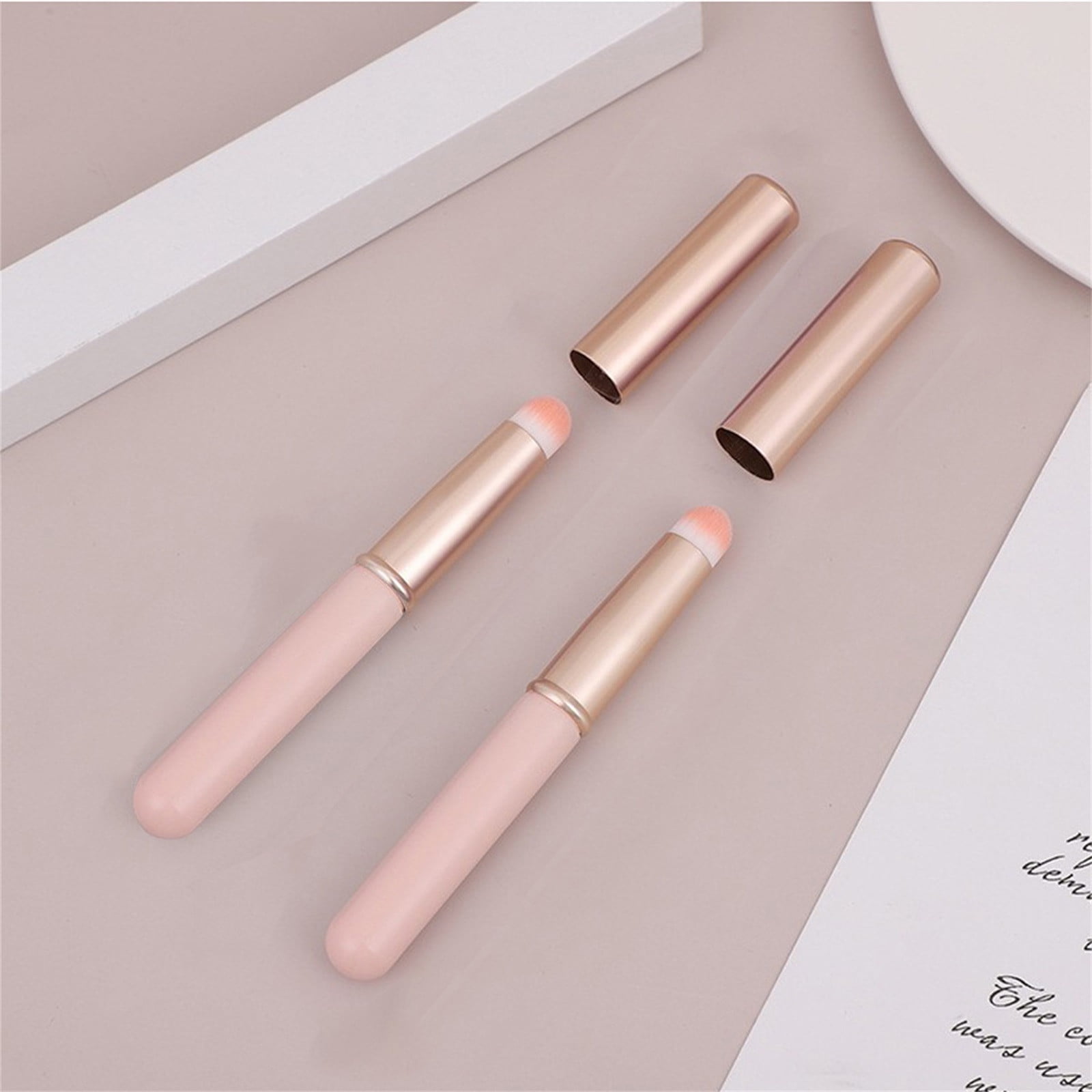 DONGGZWL Silicone Lip Brush with Lid (Pink, 1 Pack) pkst3