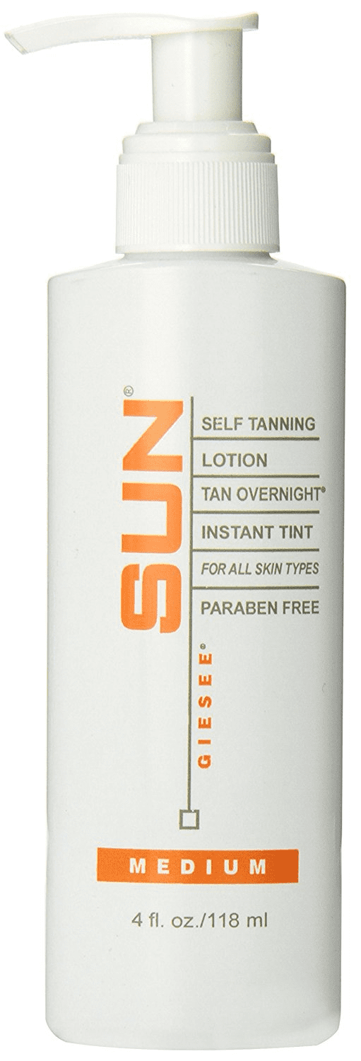 Giesee SUN Self Tanning Lotion Instant Tinted Formula (Medium, 4.5 oz) rprdj