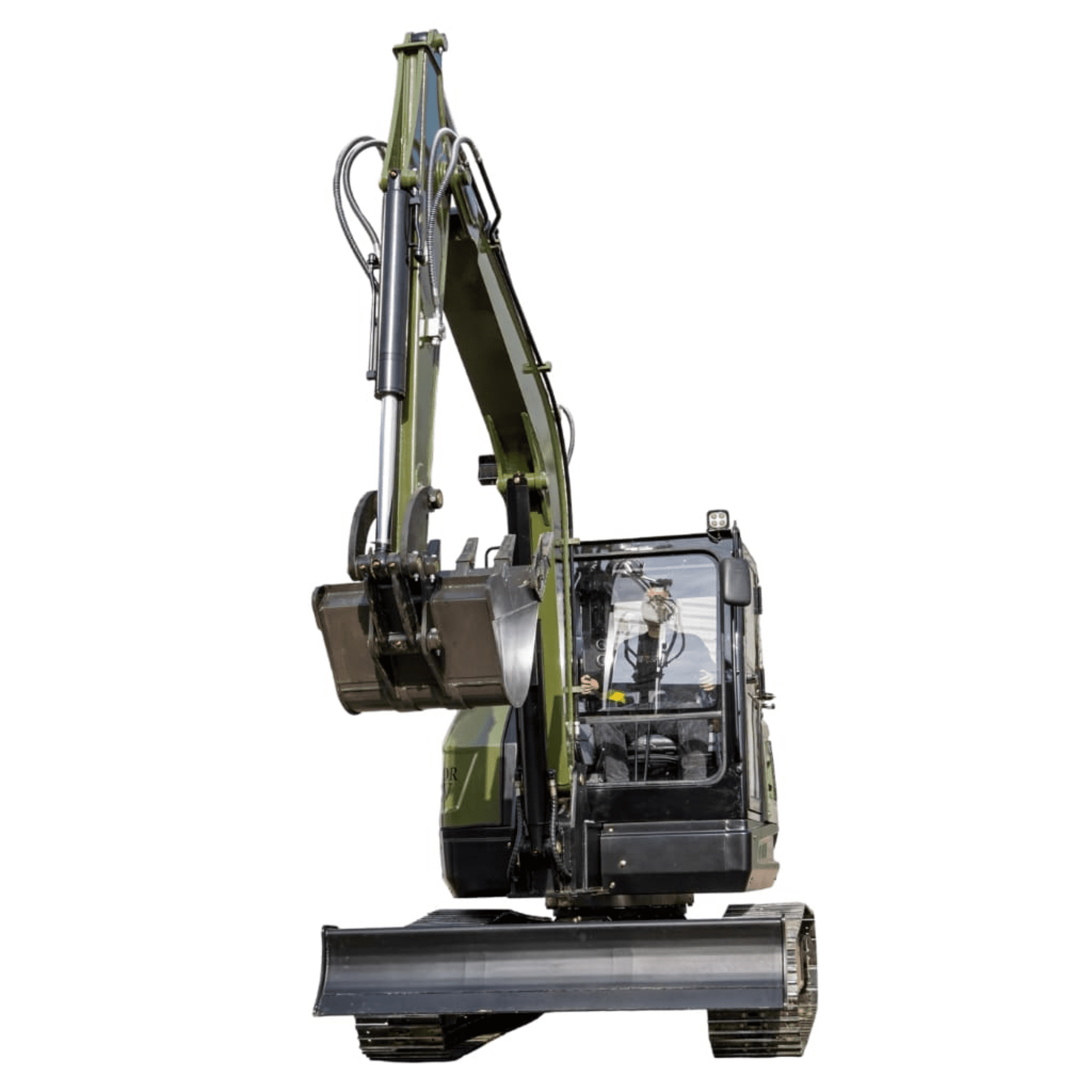 TYPHON TERROR LXV 6.6-Ton Excavator with Kubota V2607 Diesel Engine (56.9 HP, Enclosed Cab) gx0hq