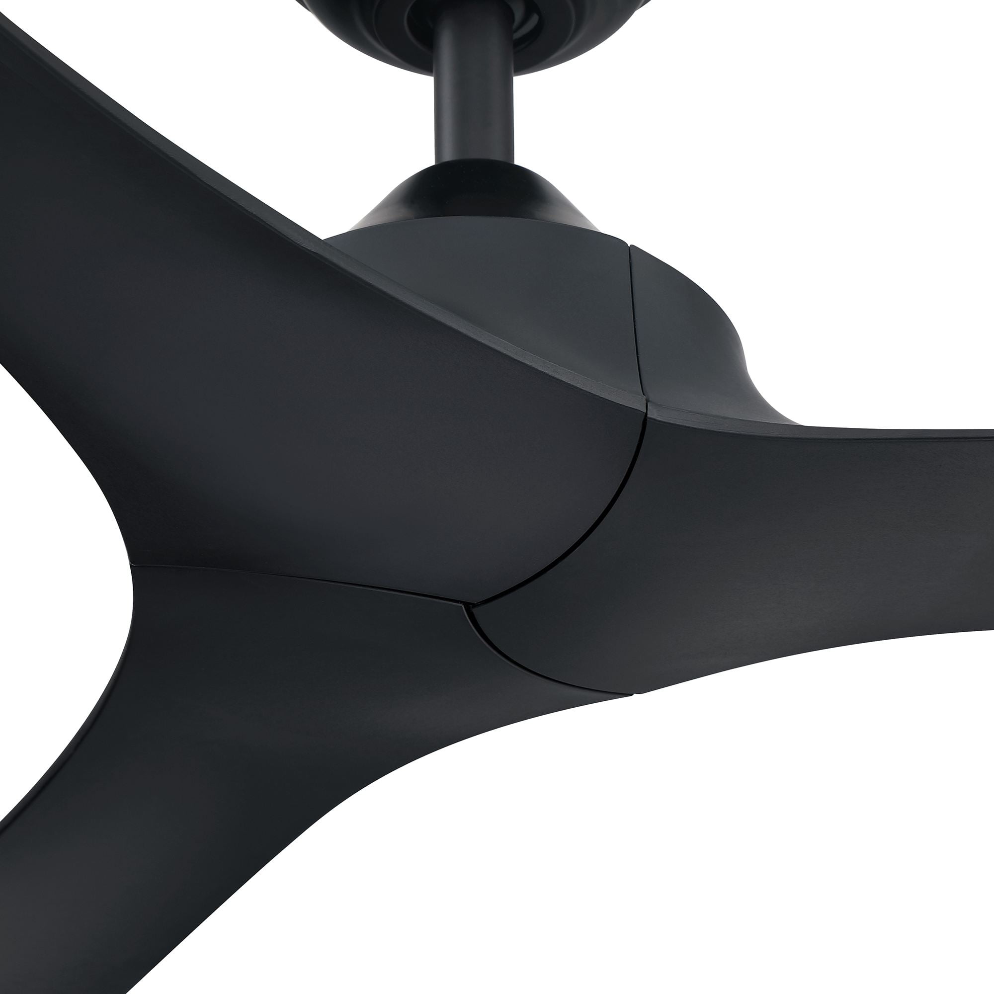 Parrot Uncle 56 in Modern Propeller Ceiling Fan, Industrial Indoor Ceiling Fan with Remote Control (Black, 56 in) r0h6d