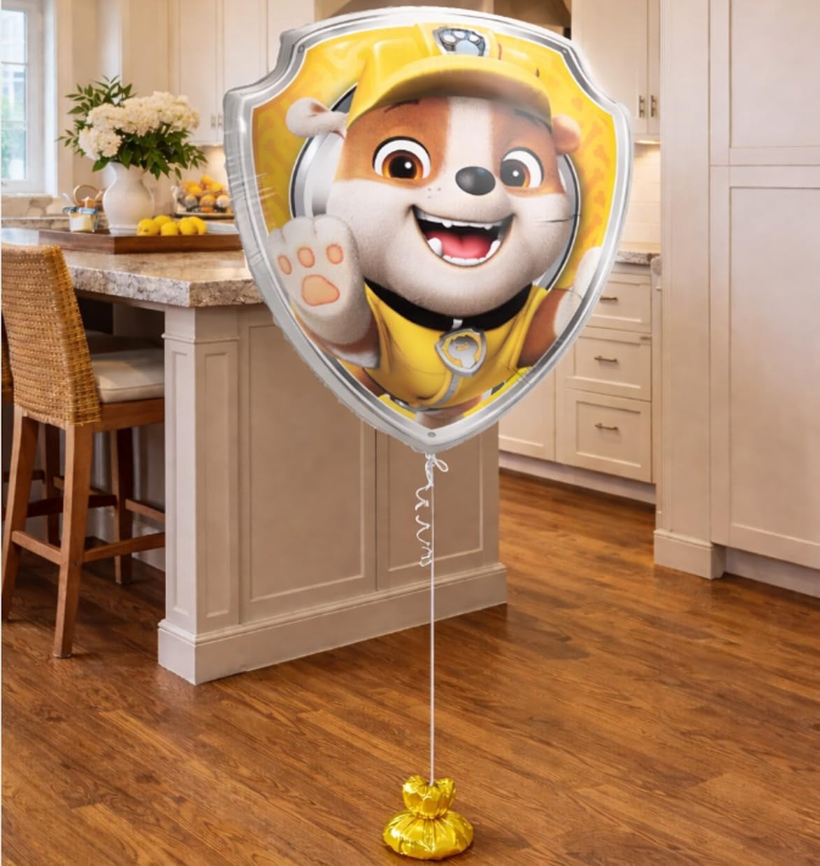 Procos Paw Patrol Rubble Foil Balloon (Yellow, 30 in) xeta4