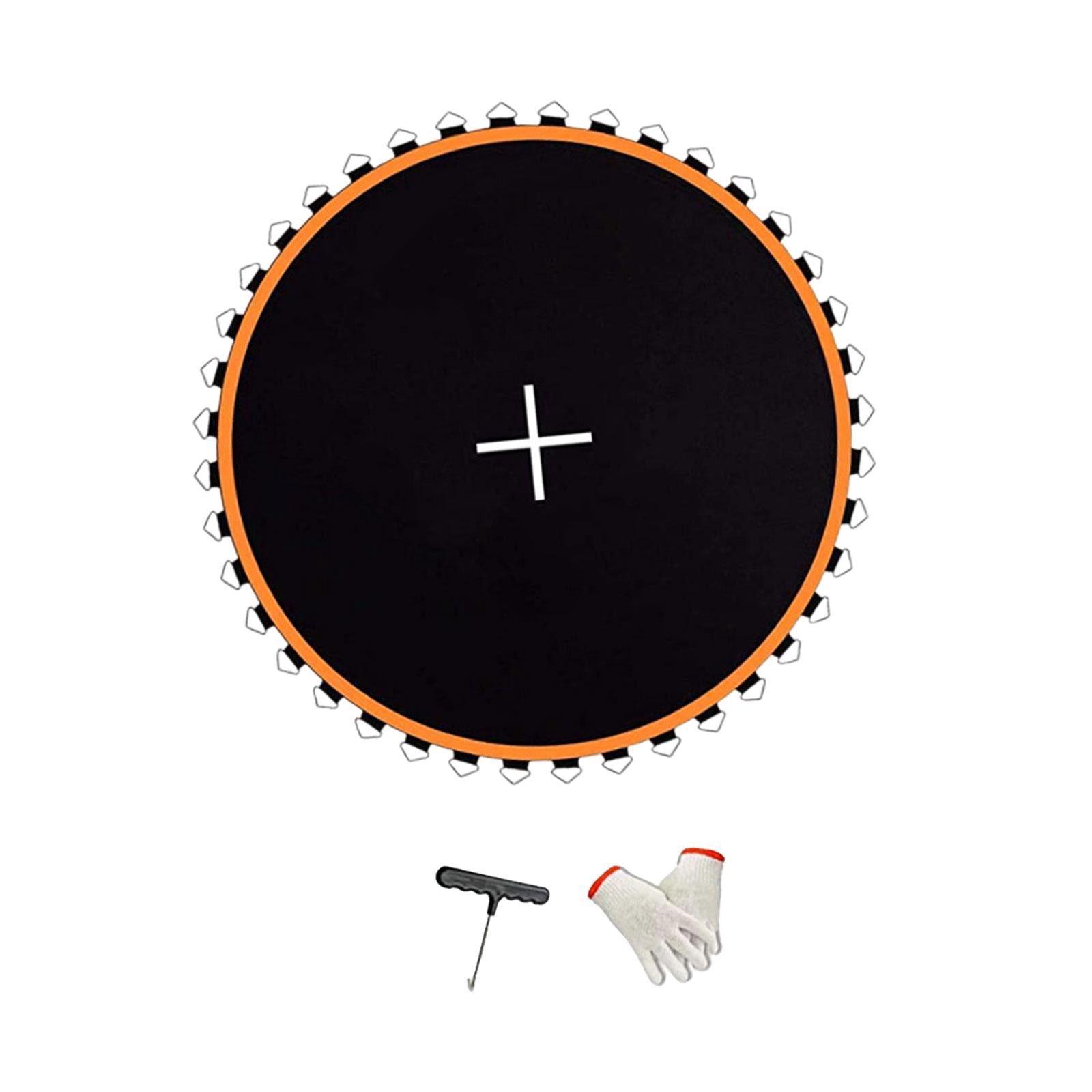 DimyFew Trampoline Replacement Jumping Mat Heavy-Duty Waterproof Mesh (Orange, 6ft 36 Rings) m3no3