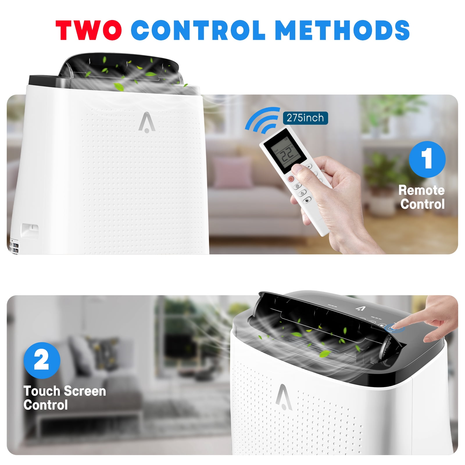 Towallmark Portable Air Conditioner 14000 BTU 4-in-1 Cooling Dehumidifier Fan Unit for Rooms up to 700 sq. ft. (Black) o9ivr
