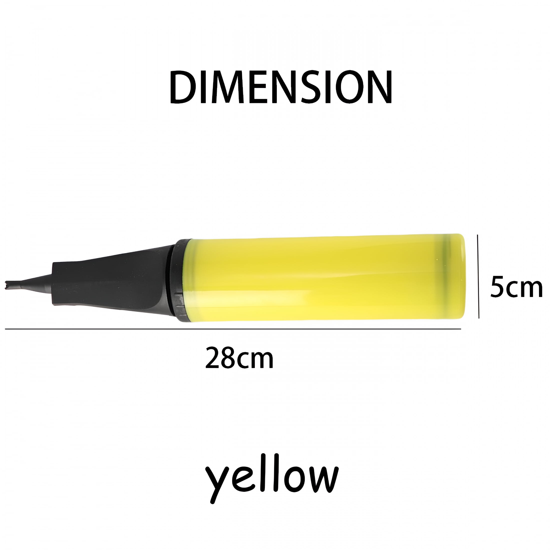 CURYMAY Handheld Balloon Air Pump Inflator for Party Decorations and Event Setup (Yellow, 11 in) eb7qe