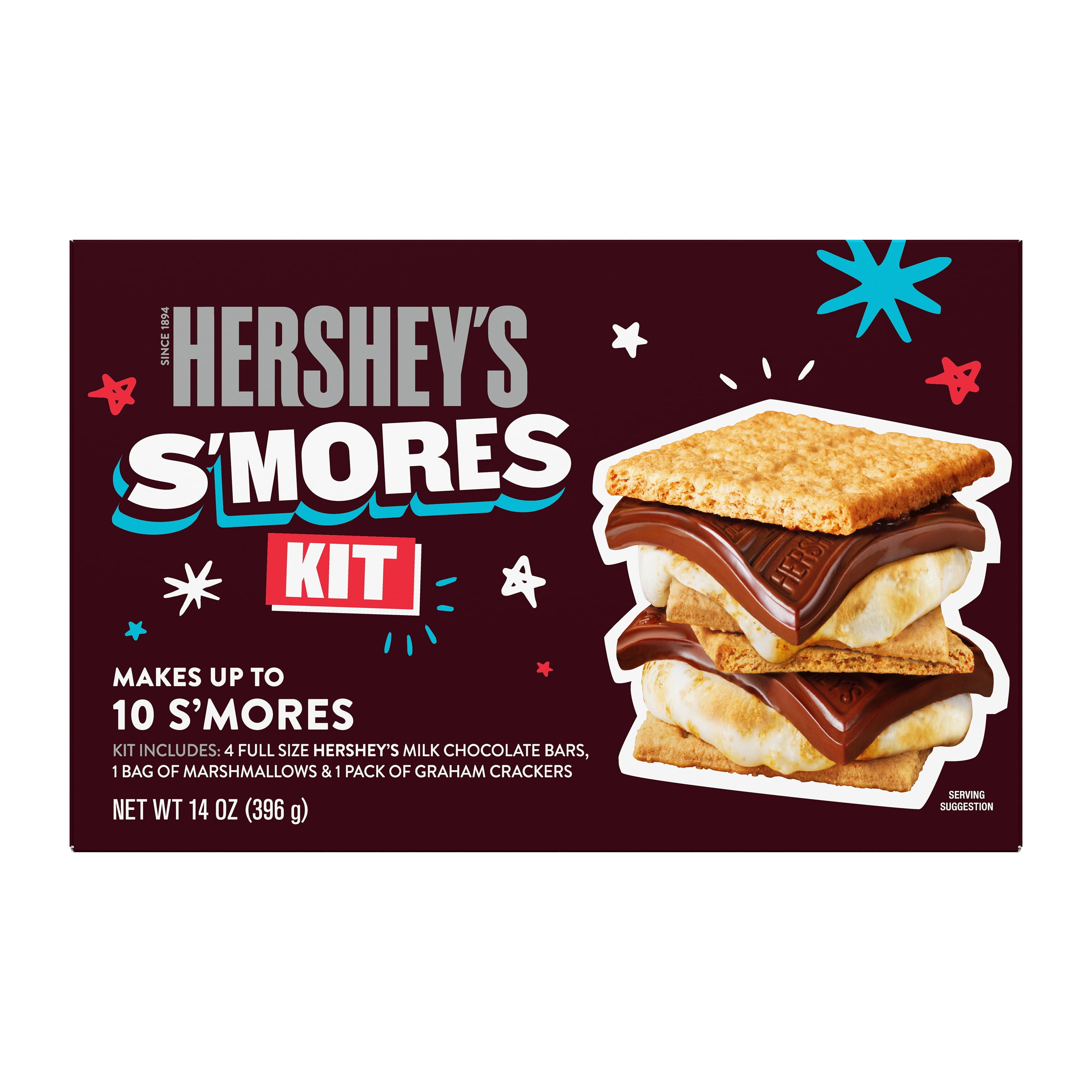 Hershey's S'mores Making Kit with Milk Chocolate, Marshmallows, and Graham Crackers (14 oz) err5p