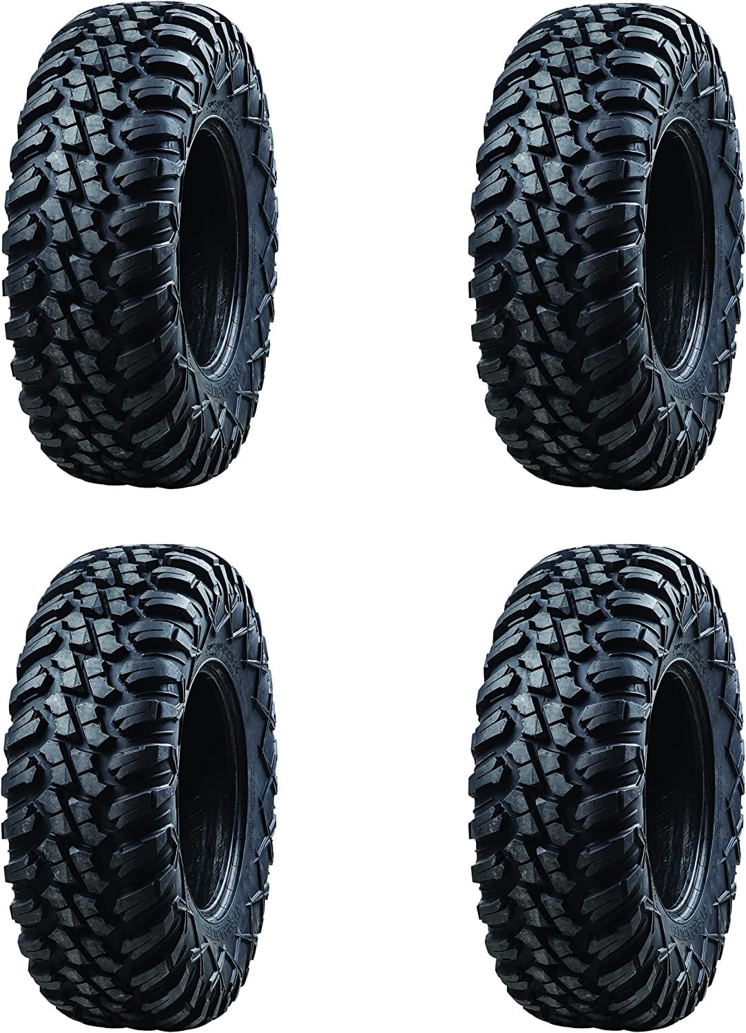 Tusk Terrabite UTV ATV Radial Tires (Set of 4, 27x9-14 Front and 27x11-14 Rear) h3kdh