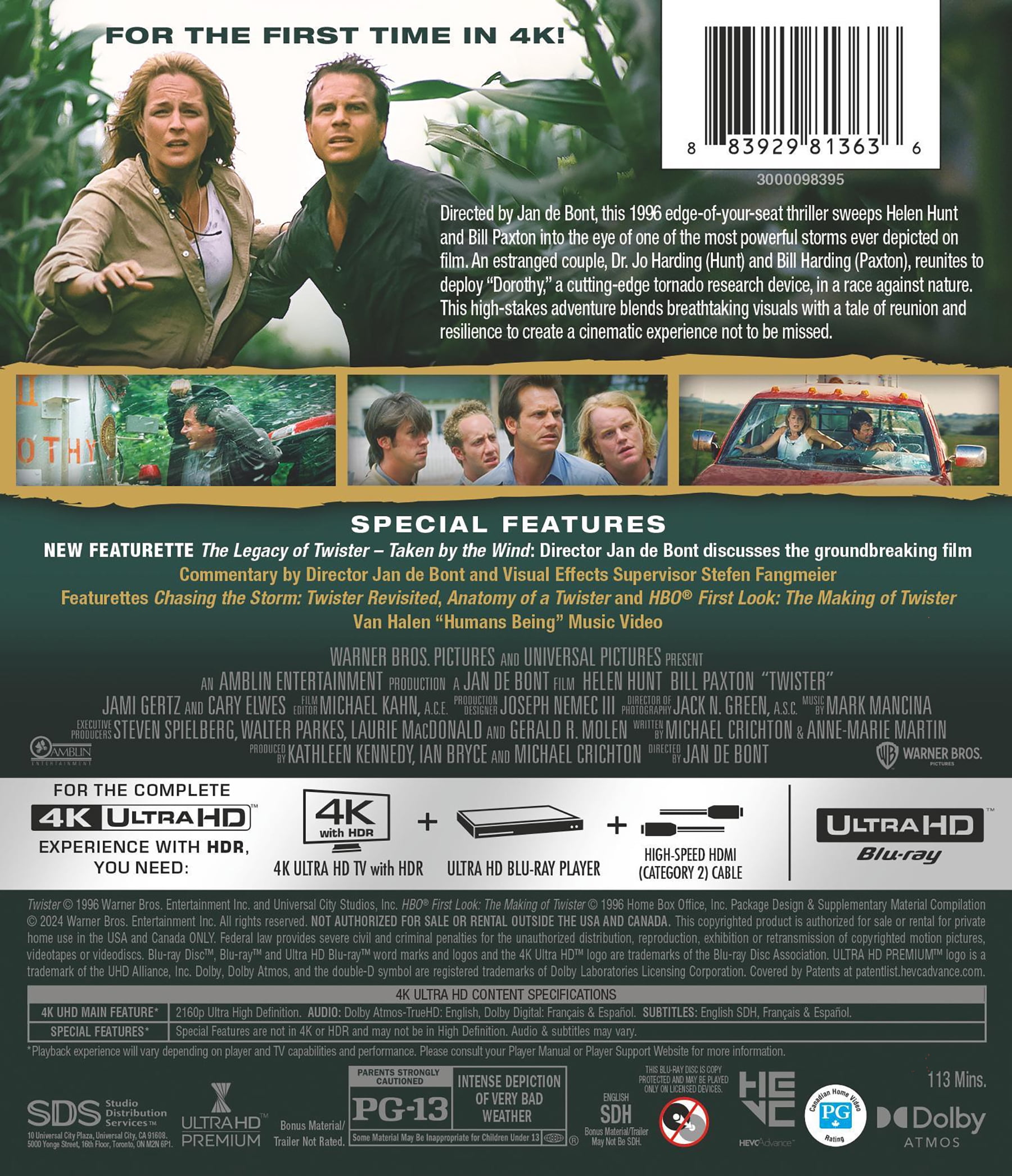 Warner Bros. Twister 4K Ultra HD Movie (Standard Edition) g2ns3