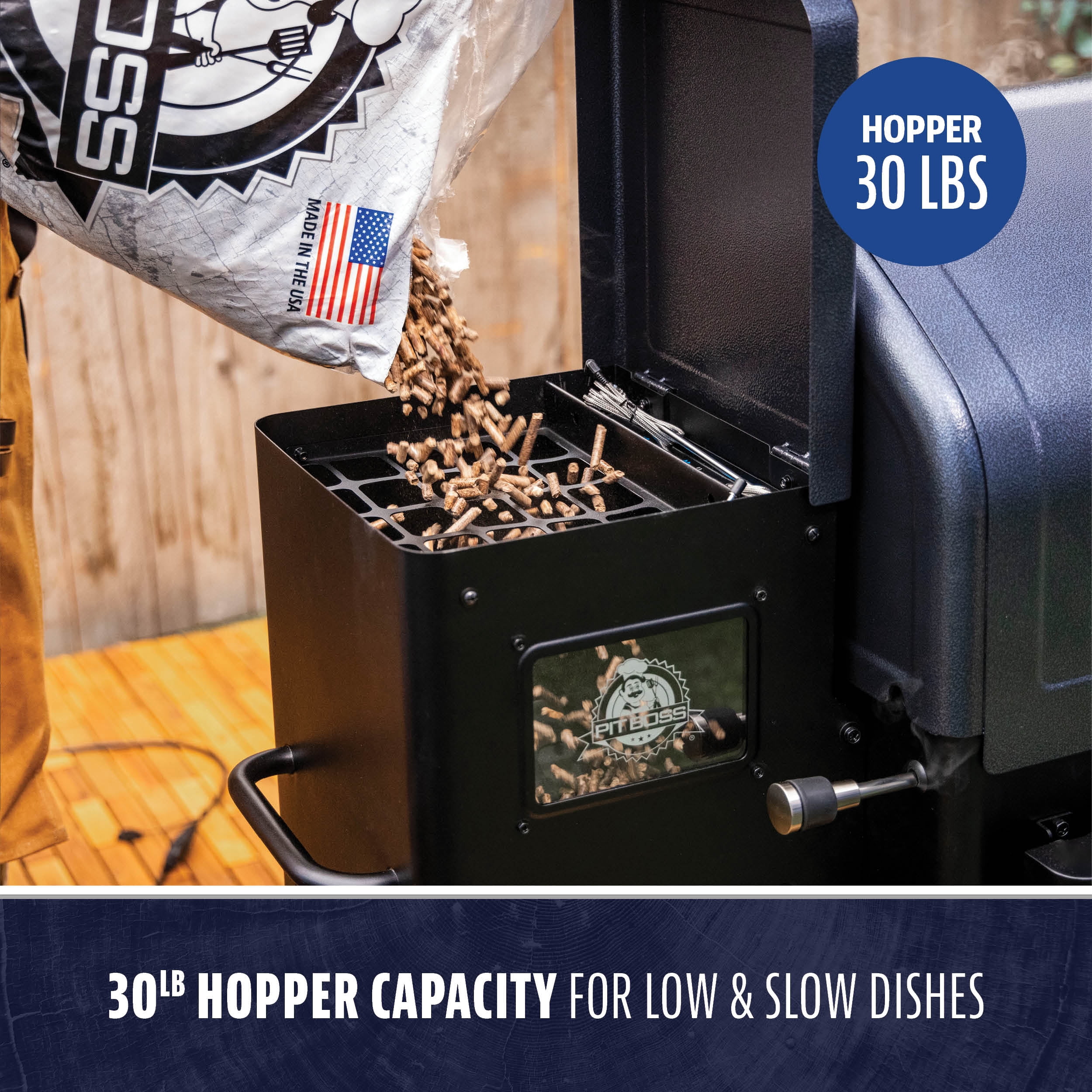 Pit Boss Navigator 1600 Wood Pellet Grill with Wi-Fi and Bluetooth (Black, 1593 sq in) yzpsx
