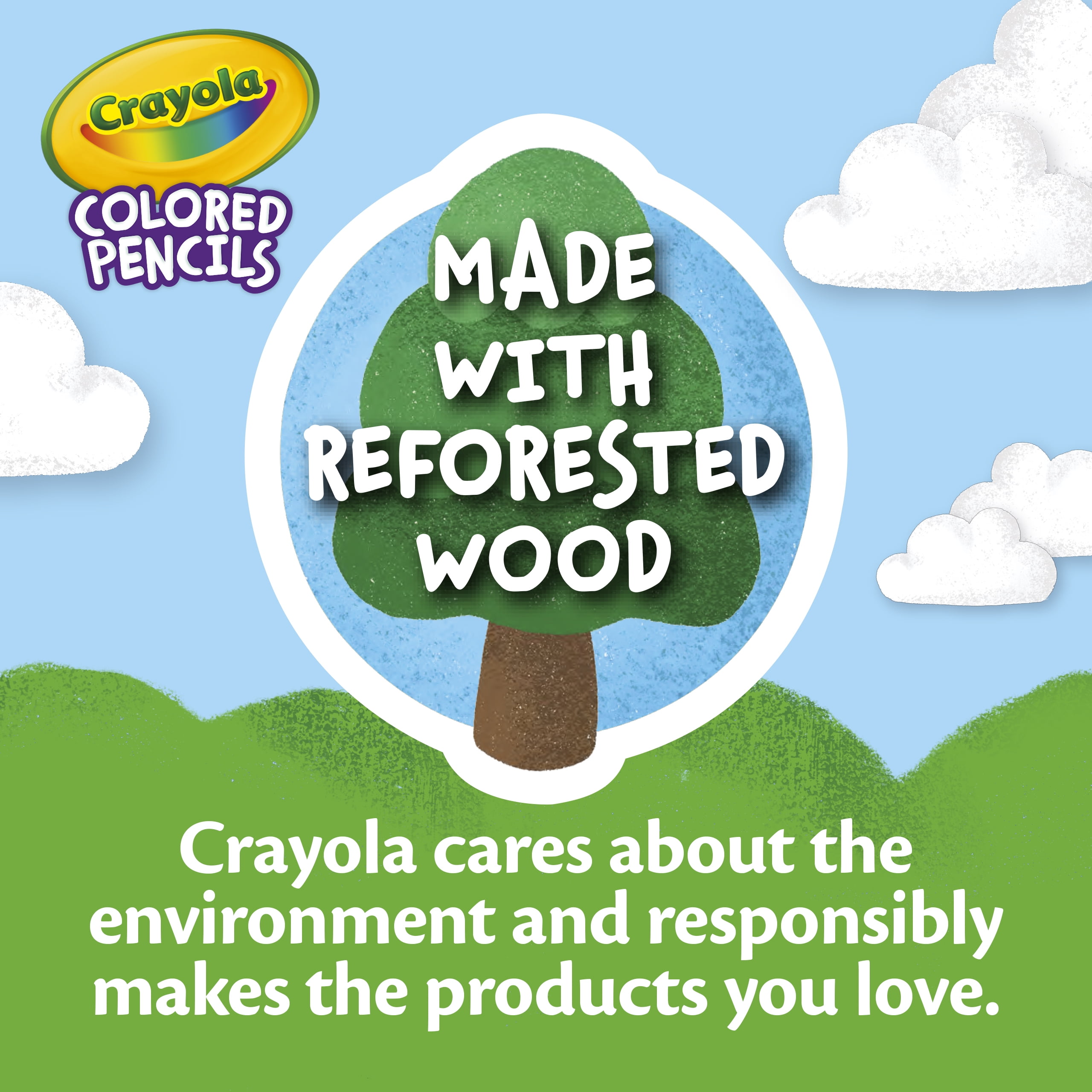 Crayola Colored Pencils, Vibrant Assorted Colors for Drawing and Sketching (100 Ct) cz19t
