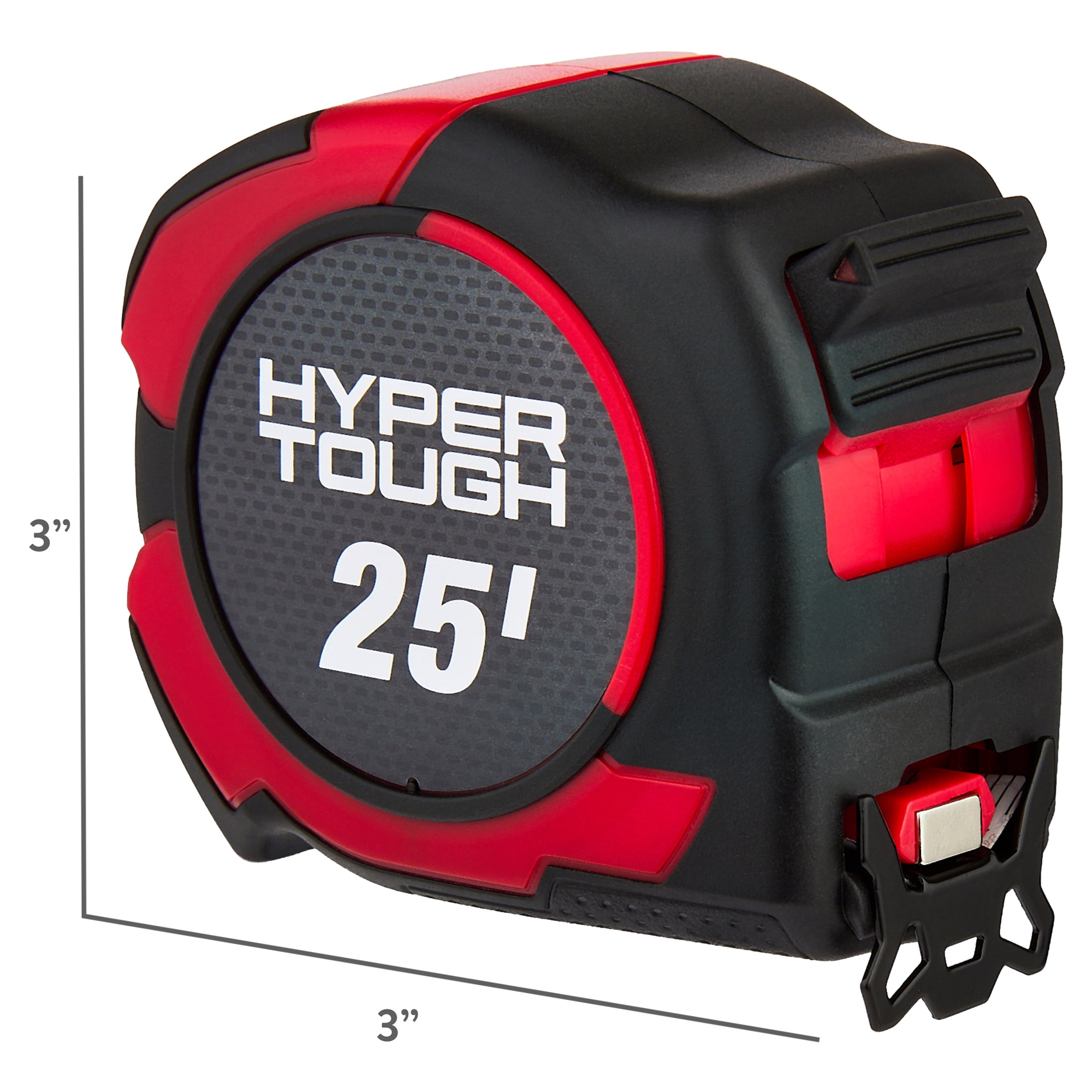 Hyper Tough Magnetic Tape Measure with Nylon-Coated Blade (Red, 25 ft) 9ew0n - Image 15