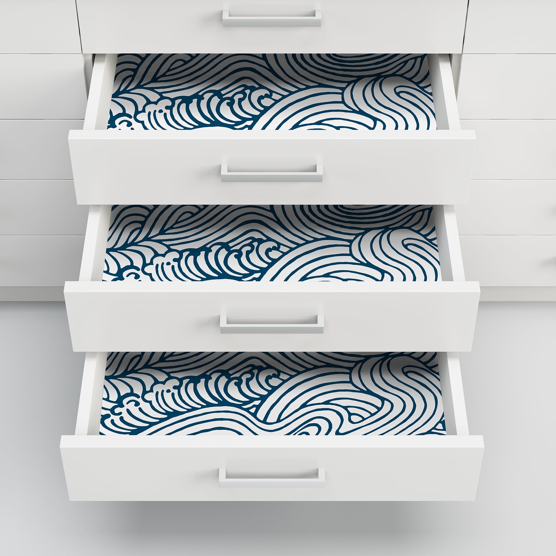 NuWallpaper Saybrook Peel and Stick Wallpaper (Navy, 216-in x 20.5-in) qo5c1