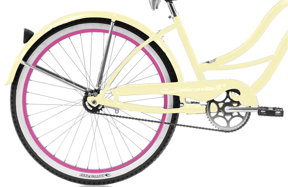 Micargi Tahiti Beach Cruiser Bicycle, Single Speed, Coaster Brake (Yellow, 26 in) hcmrb