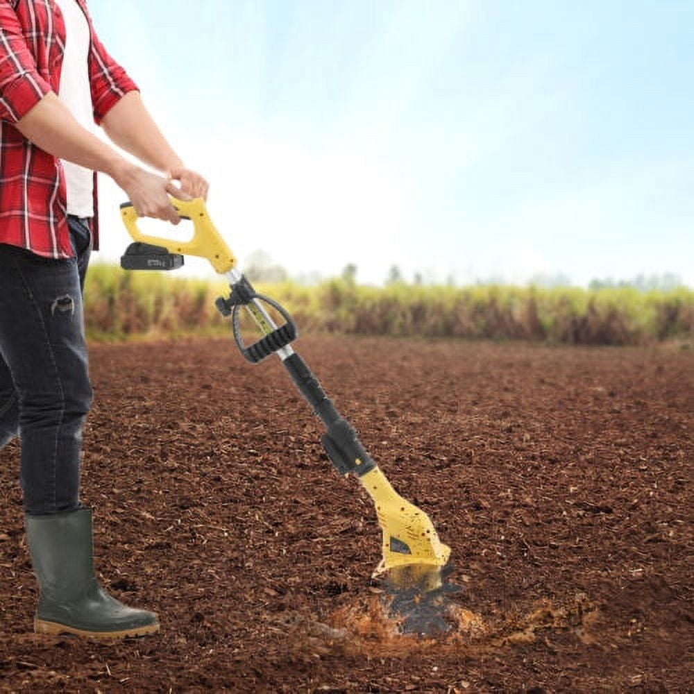 PAKKI 20V Cordless Electric Garden Tiller Cultivator (Black, 5.1 lb) ag50w