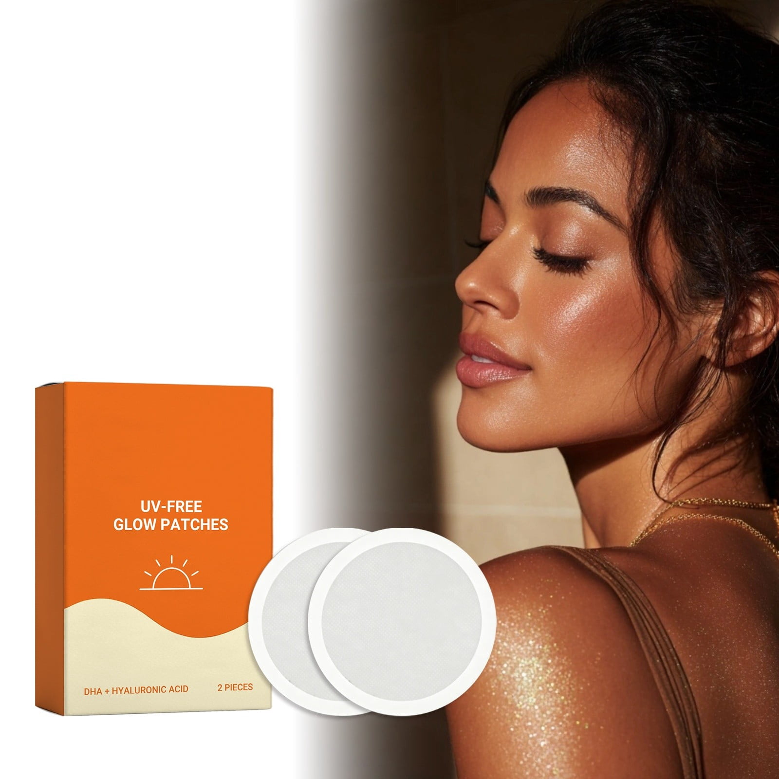 XMMSWDLA Sunless Tanning Patch, Self-Tanning Body Sticker for Natural Glow (2 Pack) t3ctb