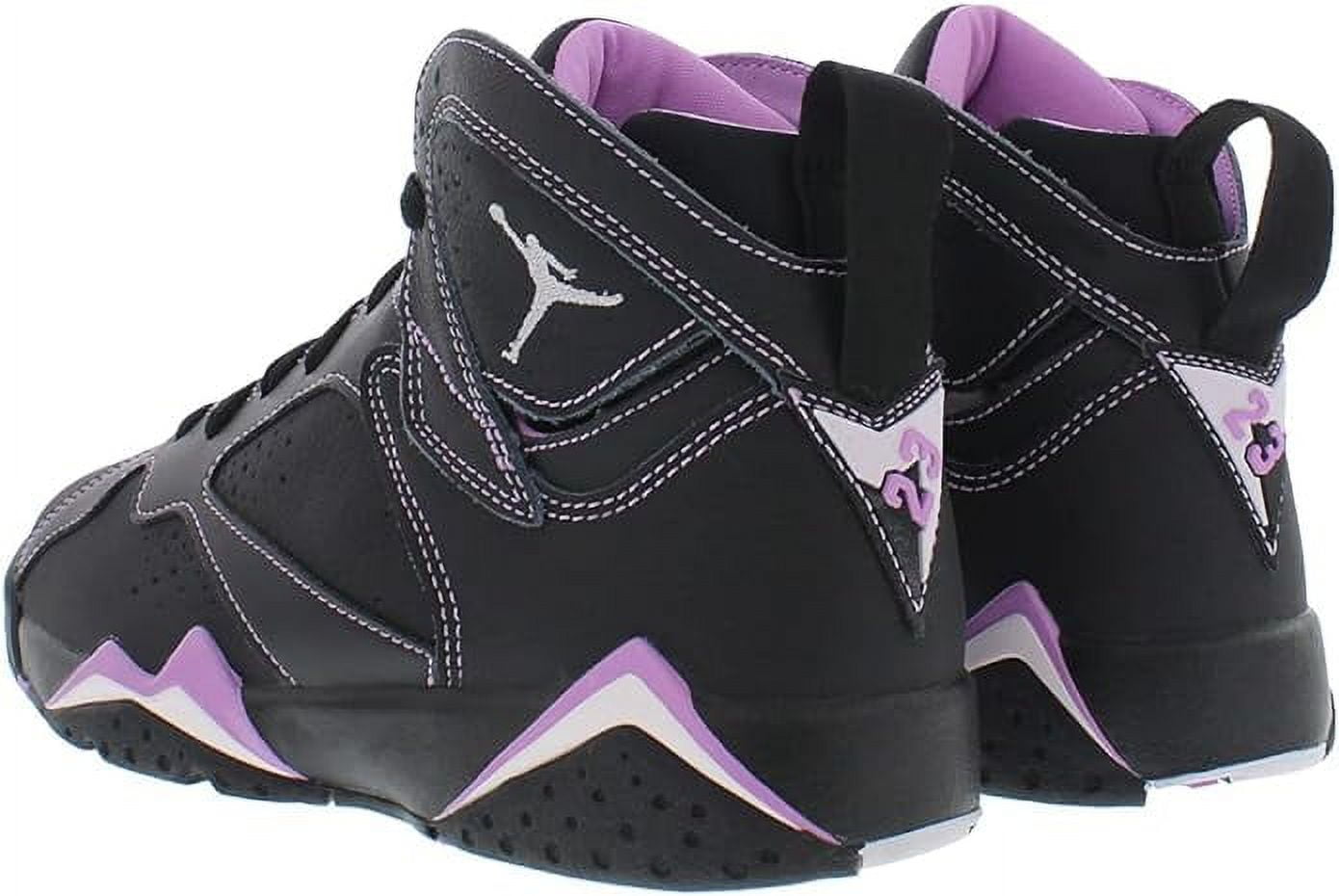 Jordan 7 Retro Basketball Shoes (Black/Barely Grape, Size 4) onxu9
