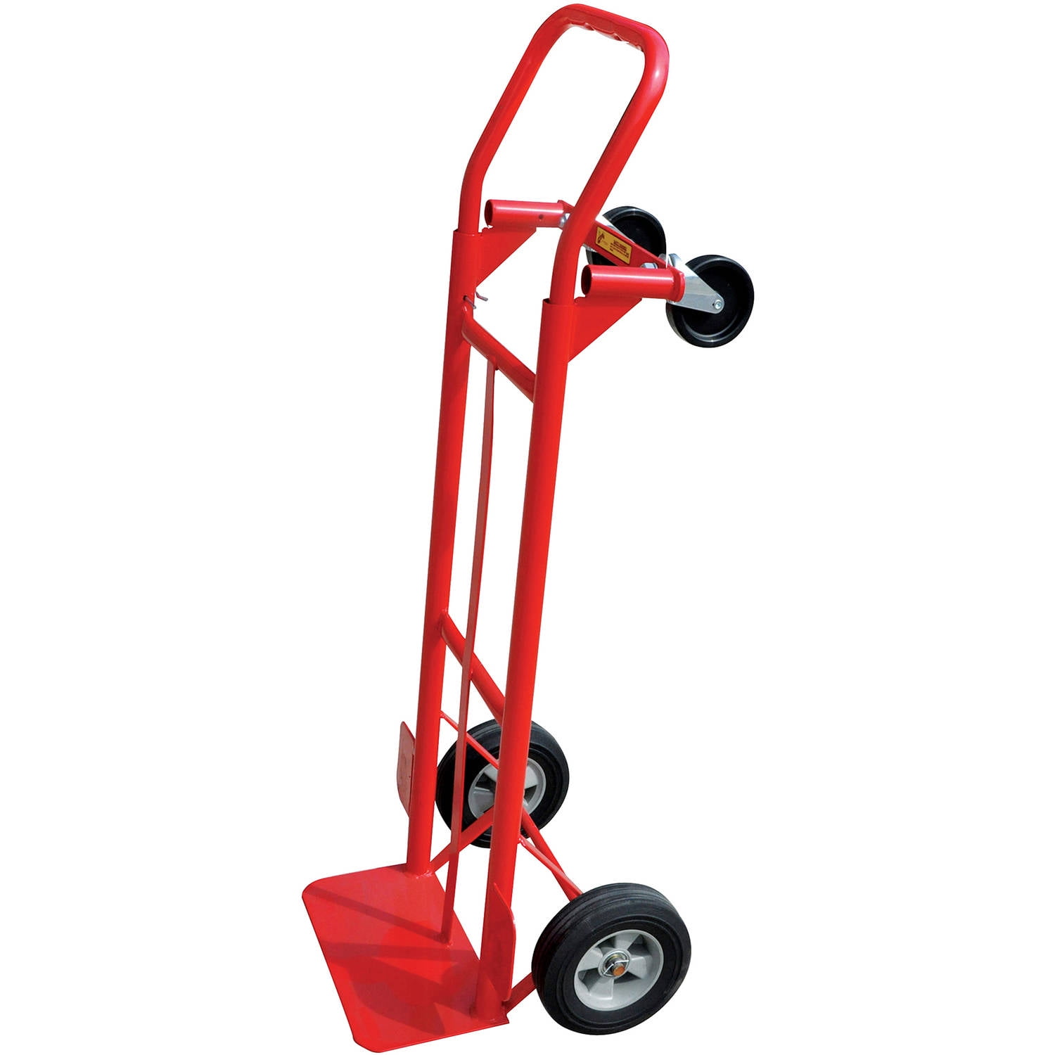 Milwaukee Convertible Hand Truck, Heavy-Duty Steel Dolly with Puncture-Proof Tires (600 lb Capacity, 47 in Height) y92w3