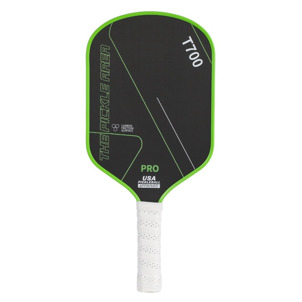 T700 Pickleball Paddle Carbon Fiber Professional Racket with Textured Surface (Black, 16.34 in x 7.48 in) l123p