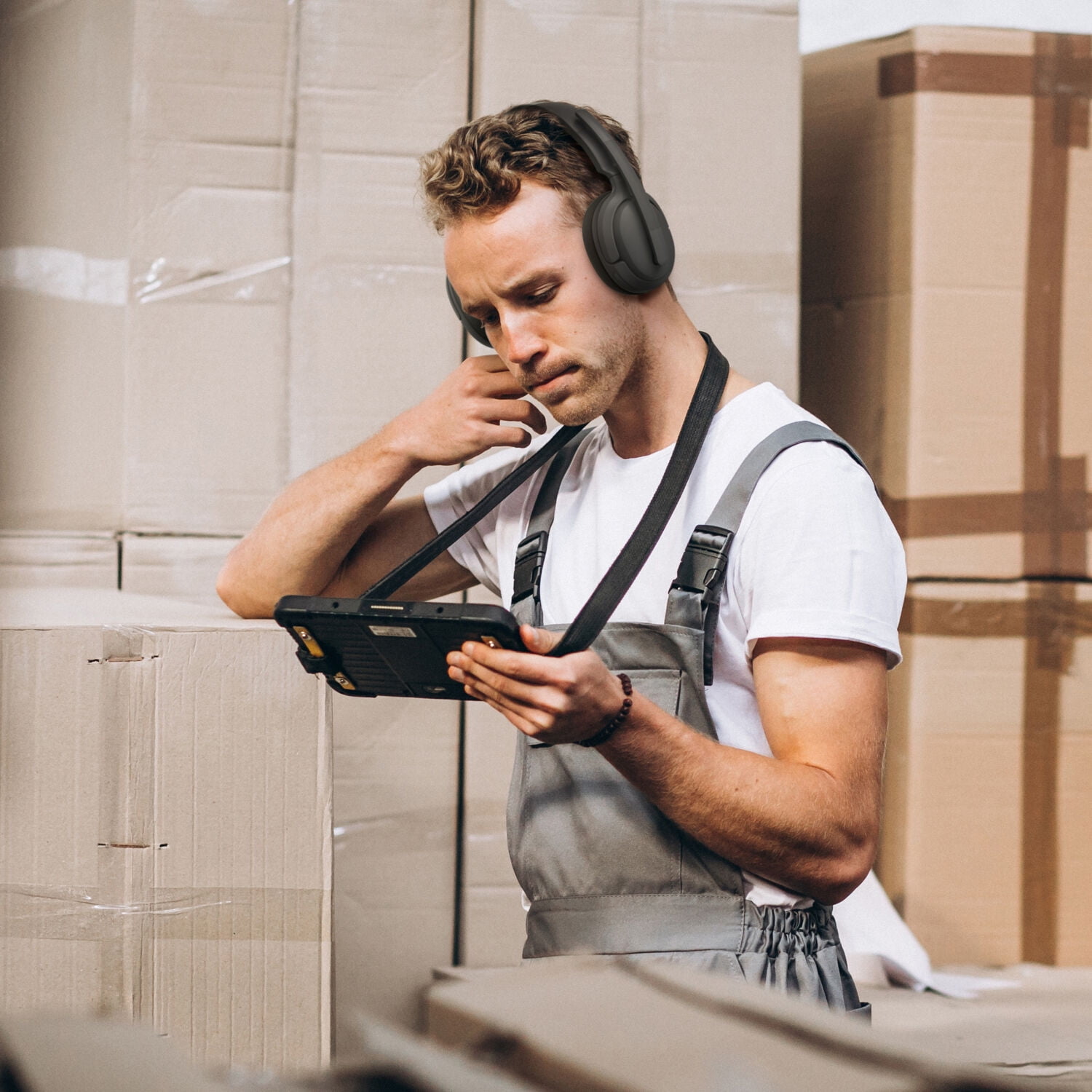 Nokia CB-301BK Comm Band Pro 2-in-1 Wireless Headset, Noise Cancelling Over-Ear (Black) 1cmwl