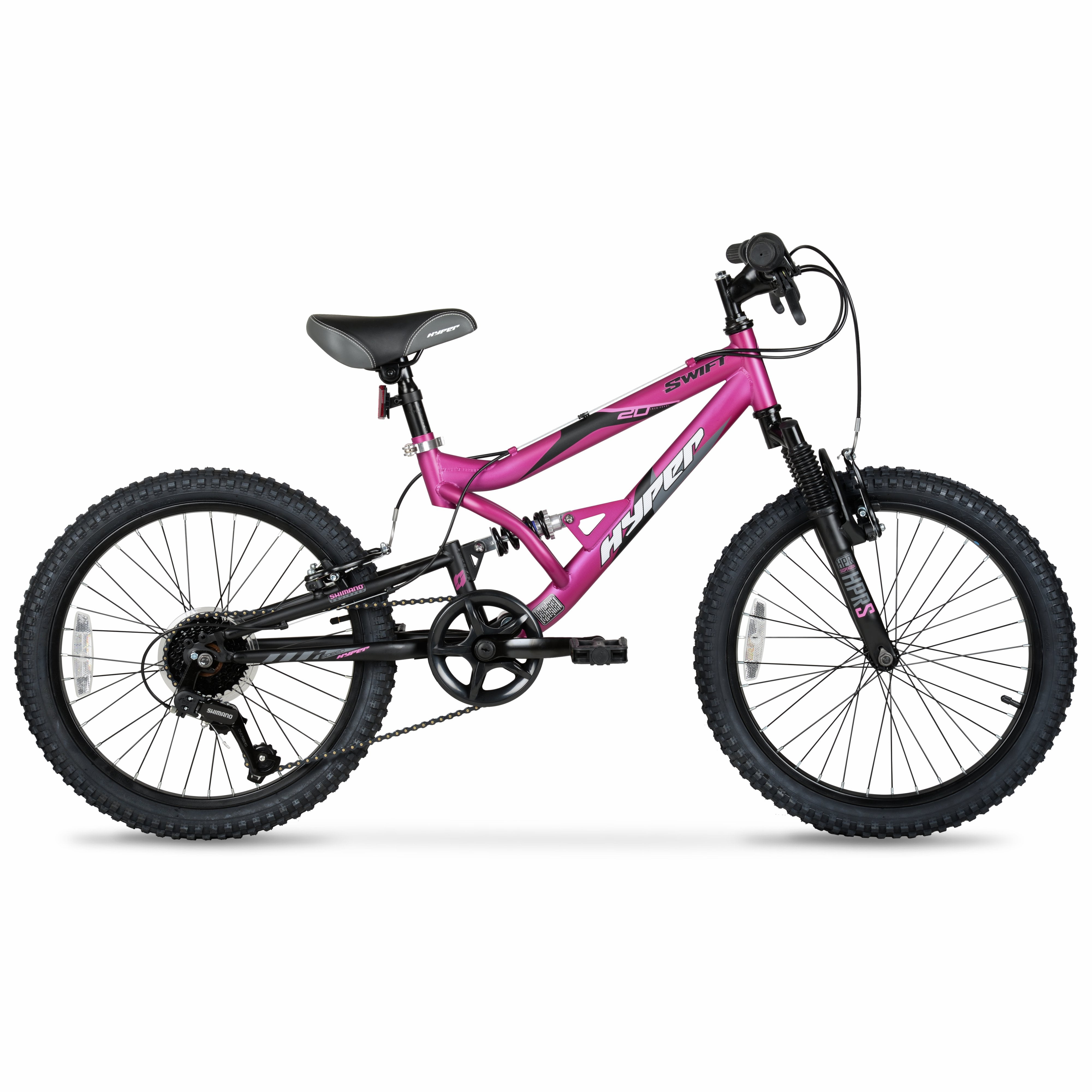 Hyper Bicycles Swift Mountain Bike for Kids (Magenta, 20 in) 65lfb