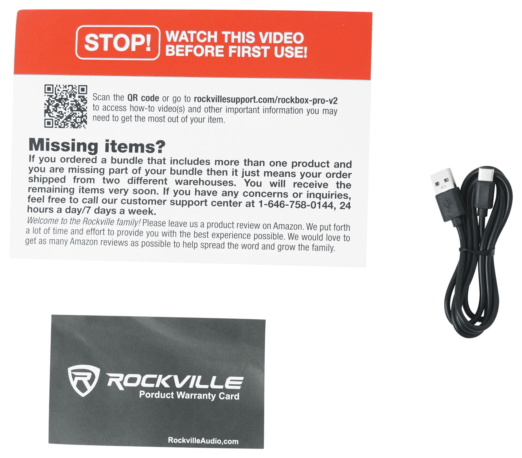 Rockville ROCKBOX PRO V2 Portable Bluetooth Party Speaker with LED Lights and Microphone Input (6.5 in, 150w) lxwdn