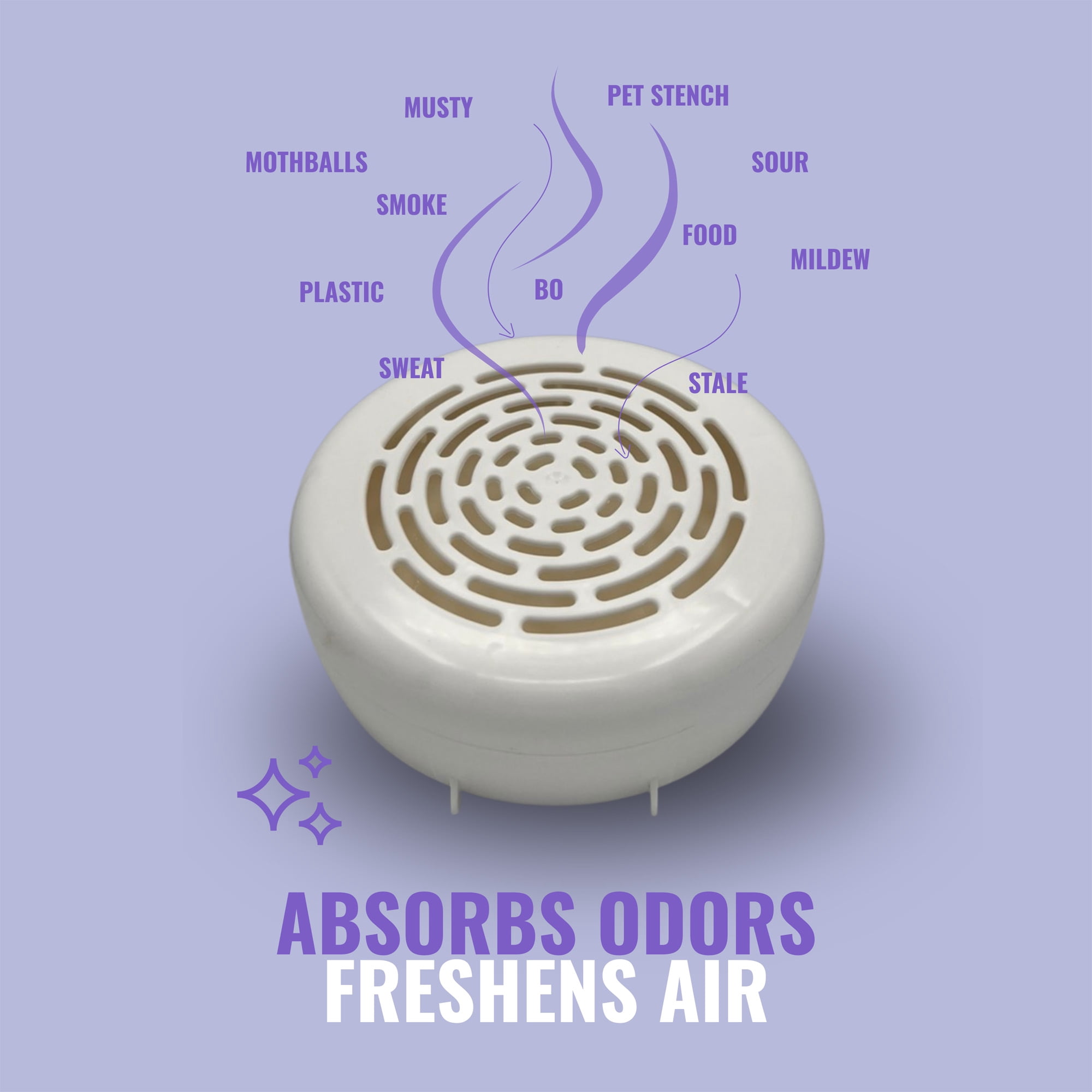 Citrus Magic Odor Absorbing Solid Air Freshener for Closets, Fresh Lavender (8 oz) er9qy
