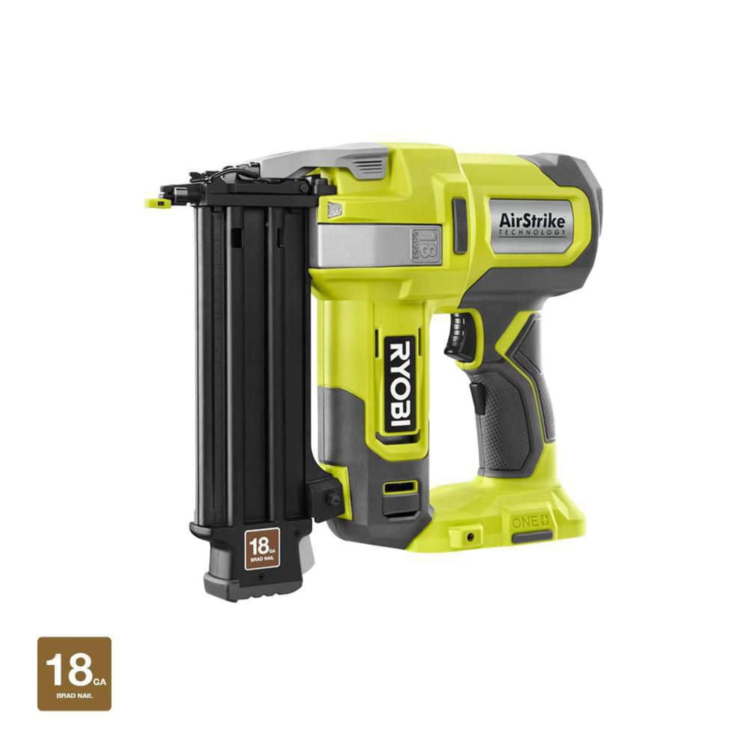 Ryobi P320 18V ONE+ Cordless Brad Nailer (18-Gauge, 2 in. Capacity) 6cdmx