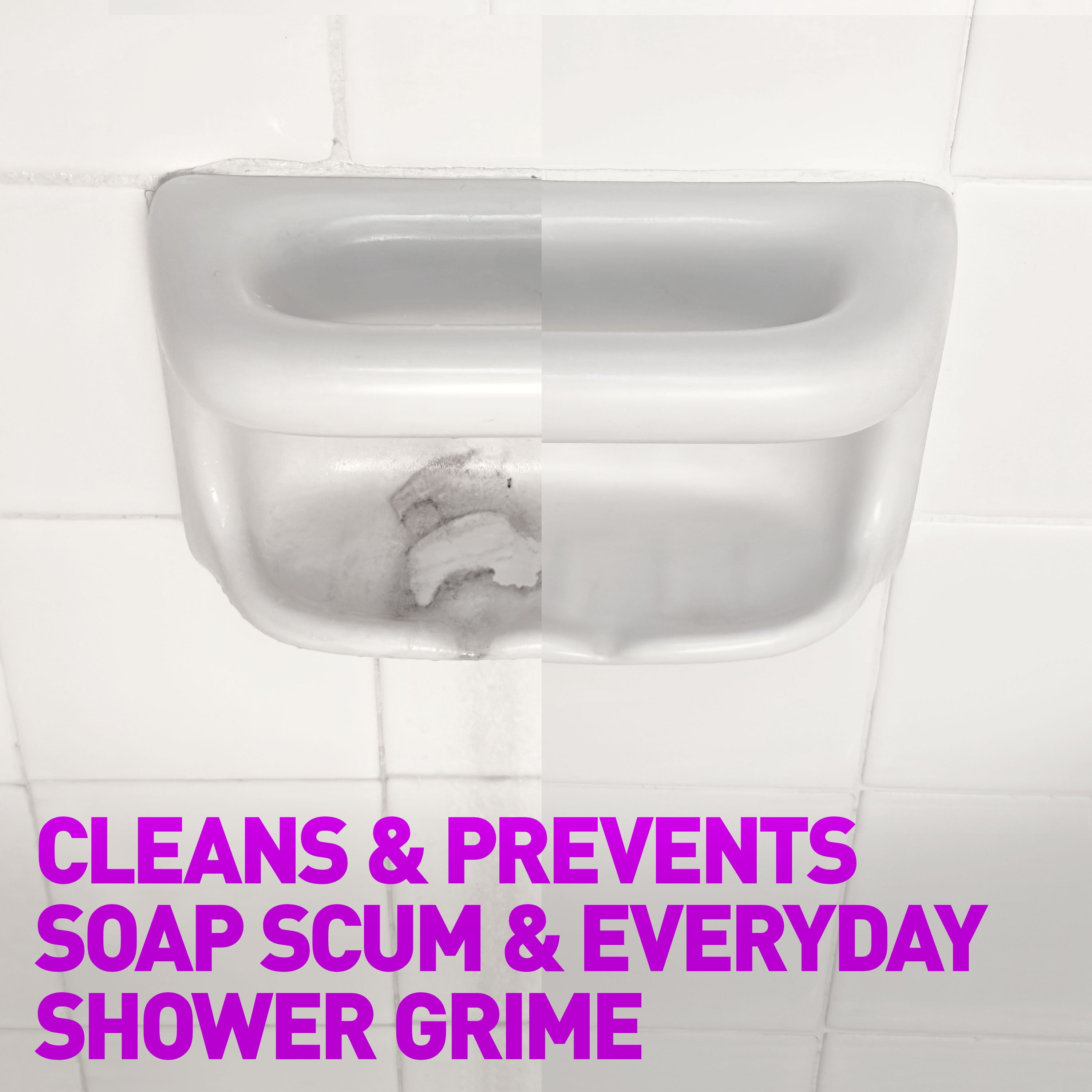 Wet & Forget Shower Ultra Cleaning Mist, Weekly Bathroom Surface Cleaner (Fresh Scent, 16.9 fl oz) puydb