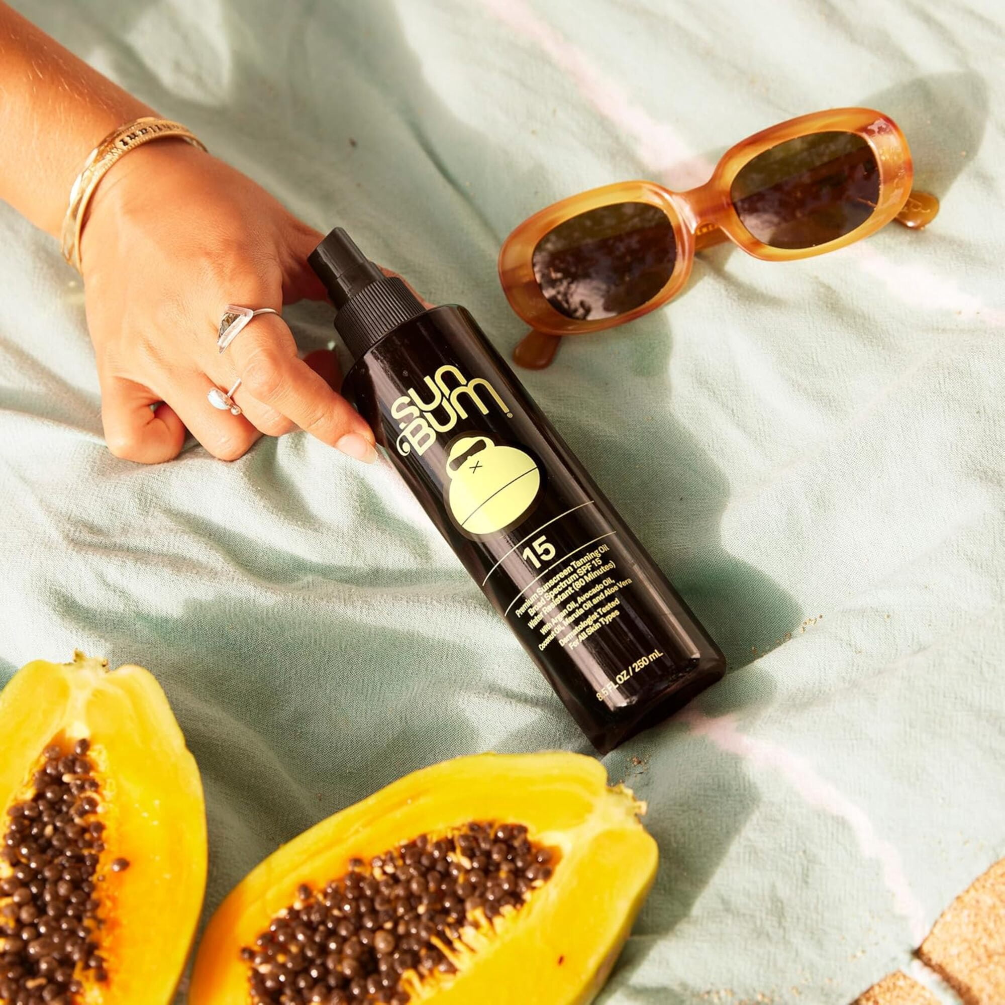 Sun Bum Premium SPF 15 Dark Tanning Oil with Argan Oil (8.5 fl oz) 7dntd