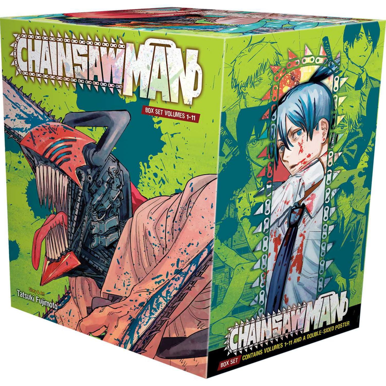 Tatsuki Fujimoto Chainsaw Man Manga Box Set (Paperback, 11 Books) k01ed