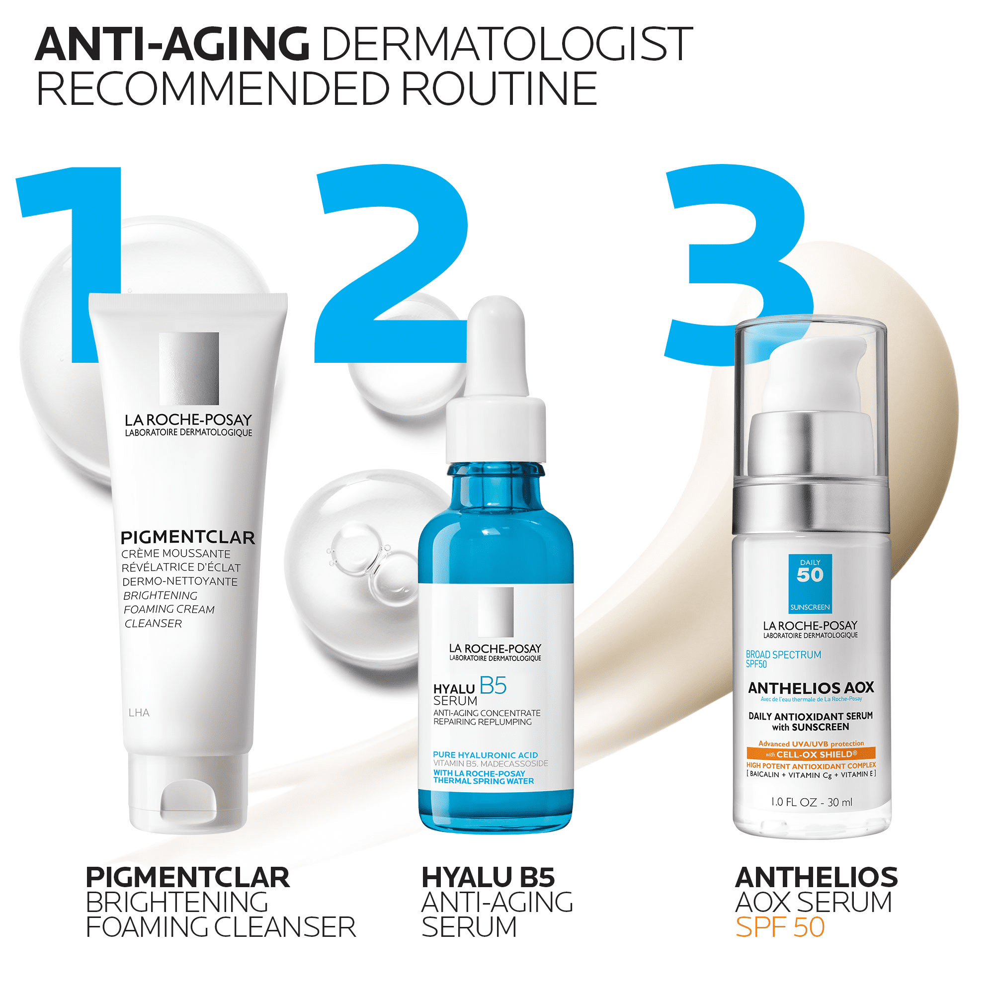 La Roche-Posay Anthelios AOX Daily Antioxidant Serum with SPF 50 Sunscreen (1.0 fl oz) mkvtm