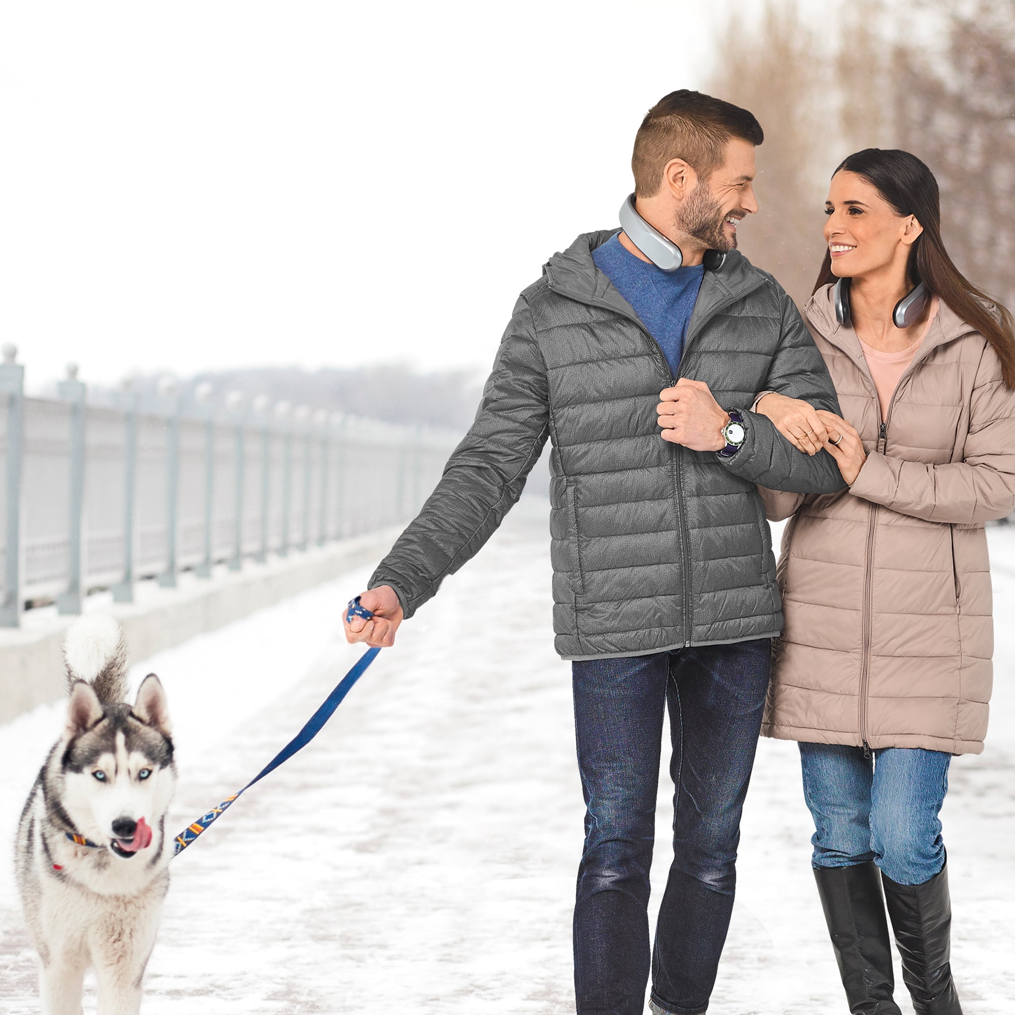 Handy Heater Freedom Wearable Personal Neck Heater (4 Heat Settings, Rechargeable) 1lzif