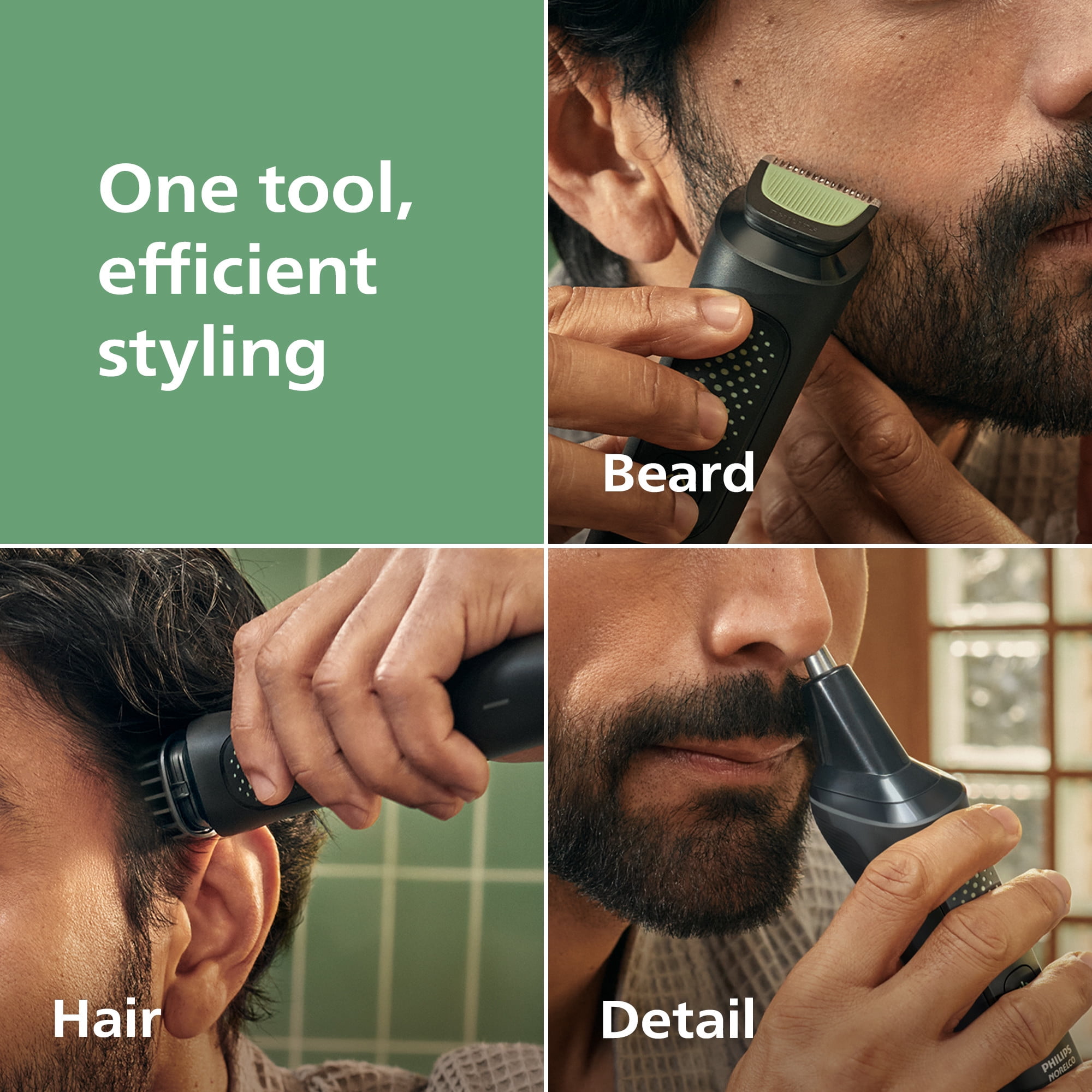 Philips Norelco All-In-One 3000 Series 13-in-1 Trimmer, Beard Styler and Hair Clipper (Black, 13 Piece Set) h153j