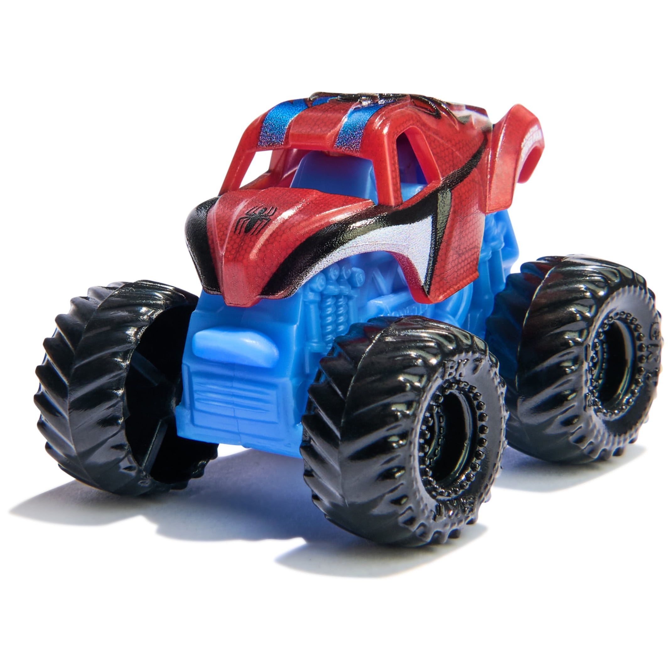 Monster Jam Marvel Mini Die-Cast Monster Truck 3-Pack (Spider-Man, Venom, Iron Man, 3 in) otfug
