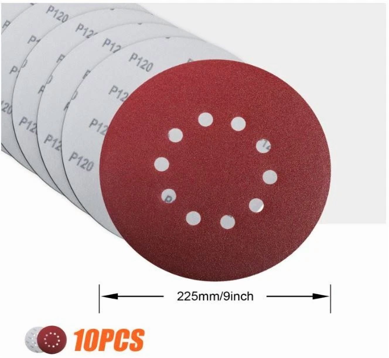 Knack Power Pro 2100 Sanding Discs (240 Grit, 9 in, 10 Pack) ex4hl