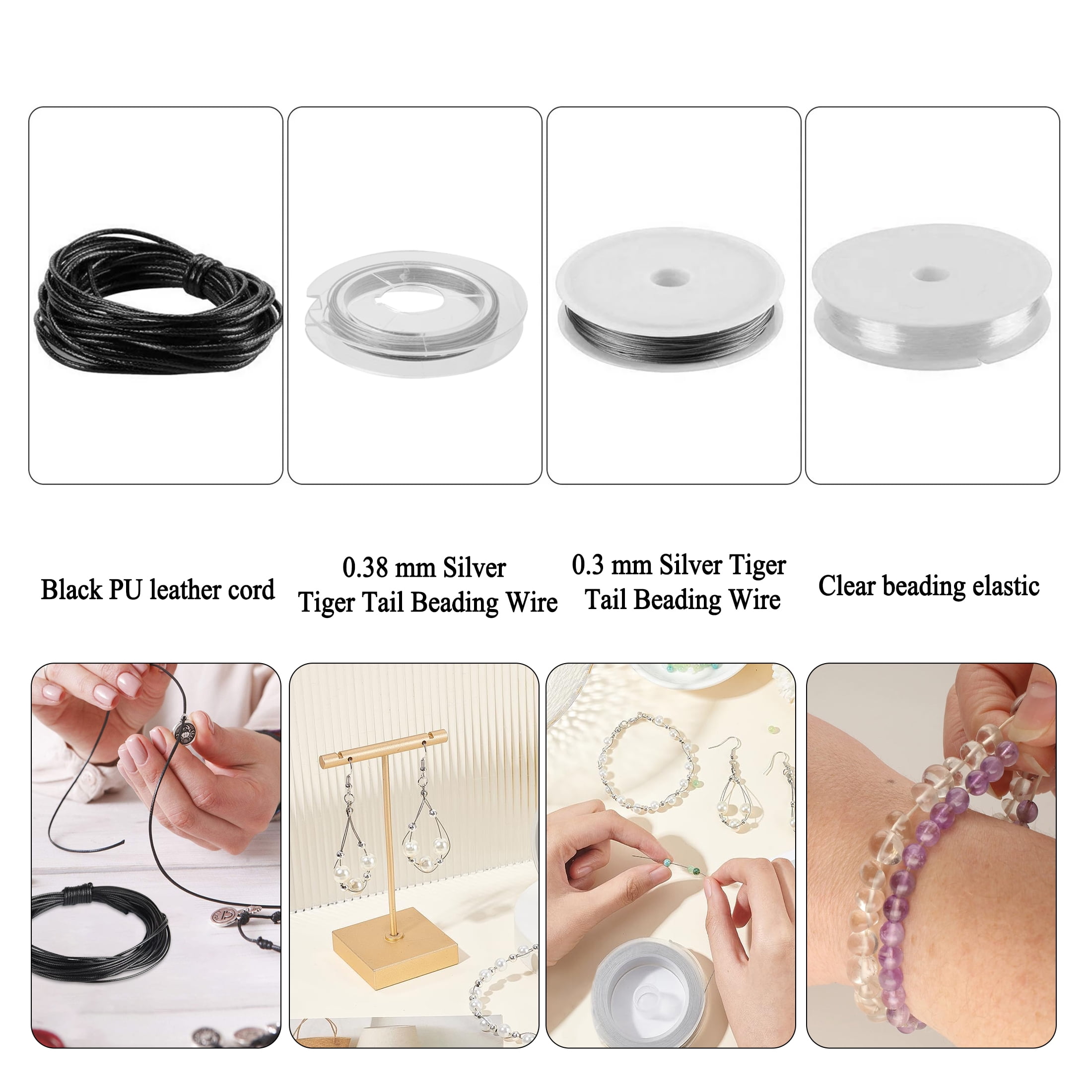 Yalumo Jewelry Making Supplies Kit, DIY Craft Repair Set with Pliers, Findings, and Beading Wires (Silver, 905 Pcs) vo9yo