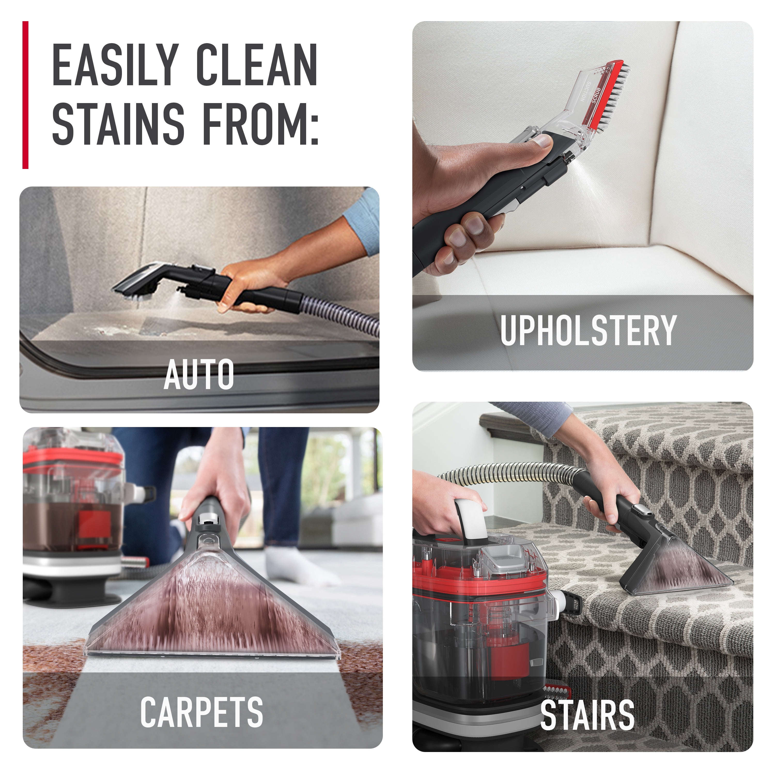 Hoover CleanSlate Portable Carpet and Upholstery Spot Cleaner (Pet Stain Removal, Lightweight, FH14010) s2f0u
