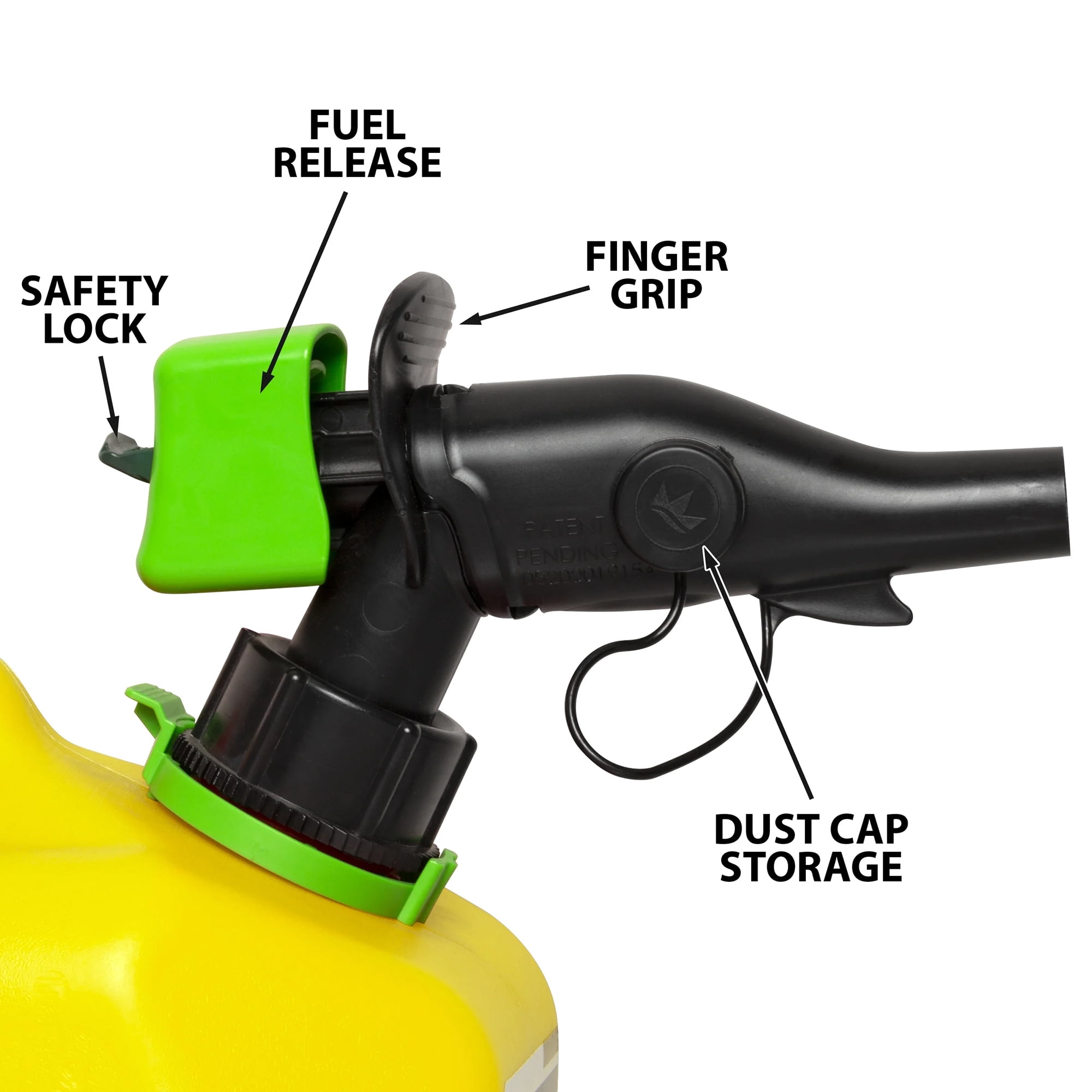 Scepter SmartControl Diesel Fuel Container (Yellow, 5 Gallon) p6hj3