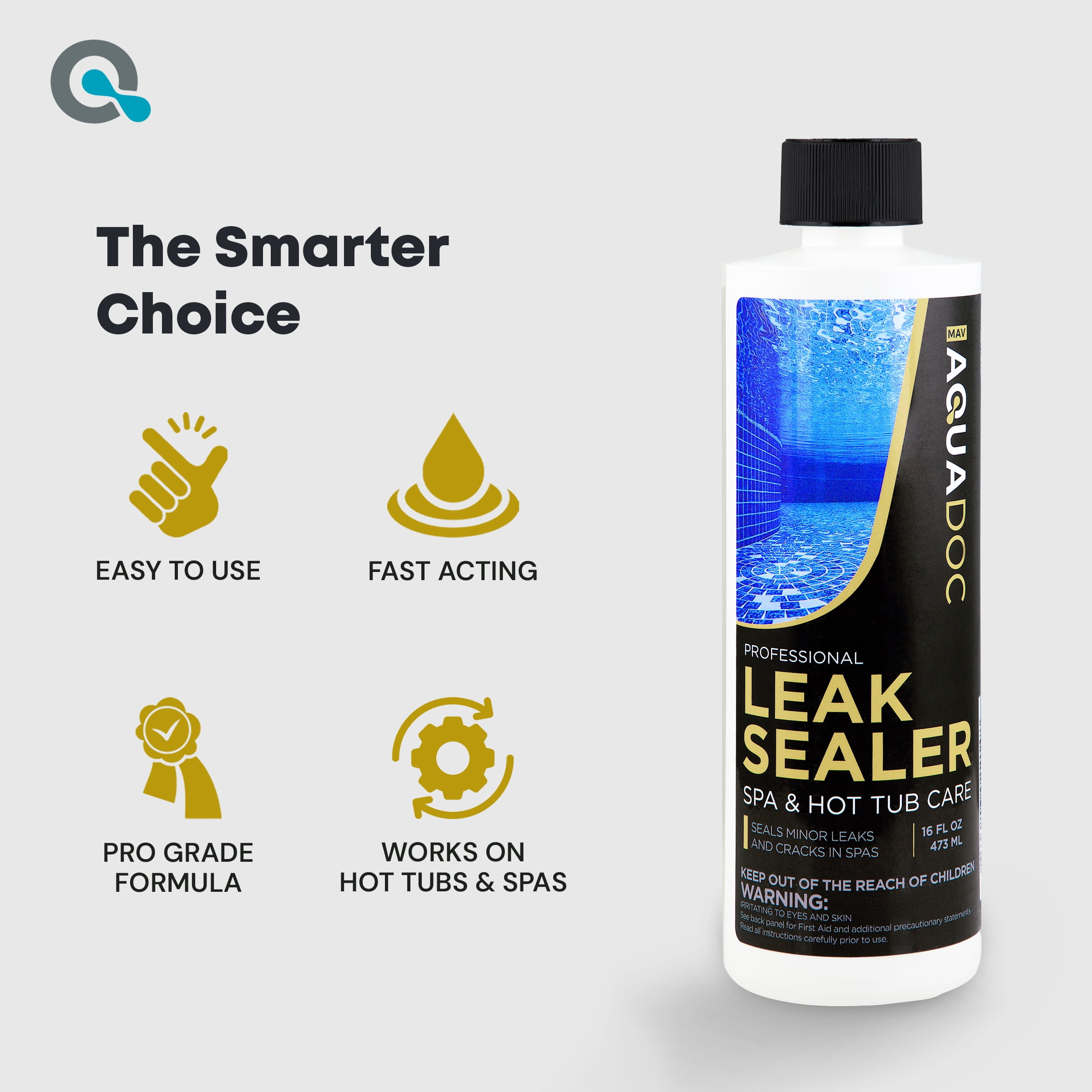 AquaDoc Spa Leak Sealer, Hot Tub Leak Repair Solution (32 fl oz) pqpu0