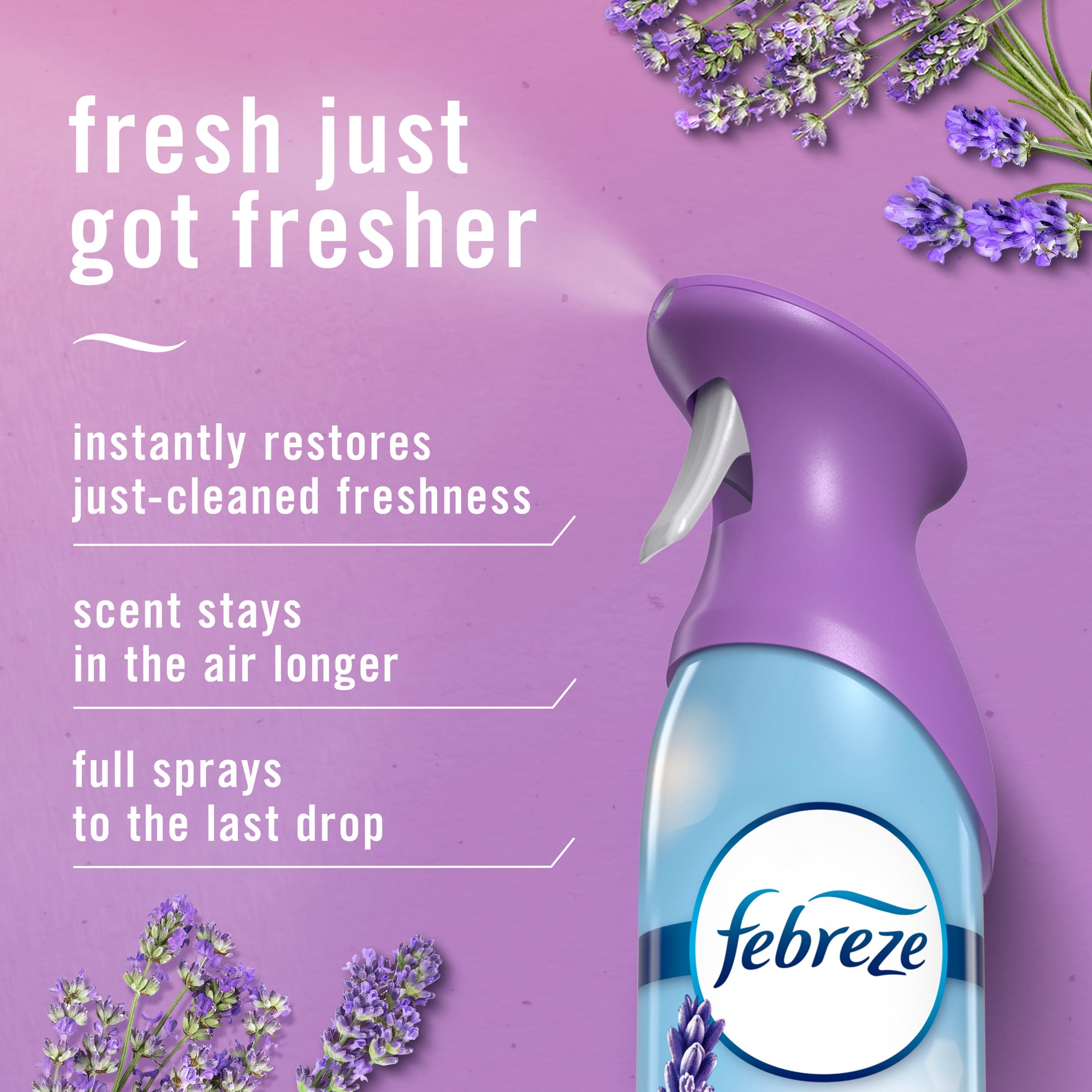 Febreze Air Mist Air Freshener Spray, Odor Eliminator, Twilight Lavender Scent (8.1 oz) tejjw
