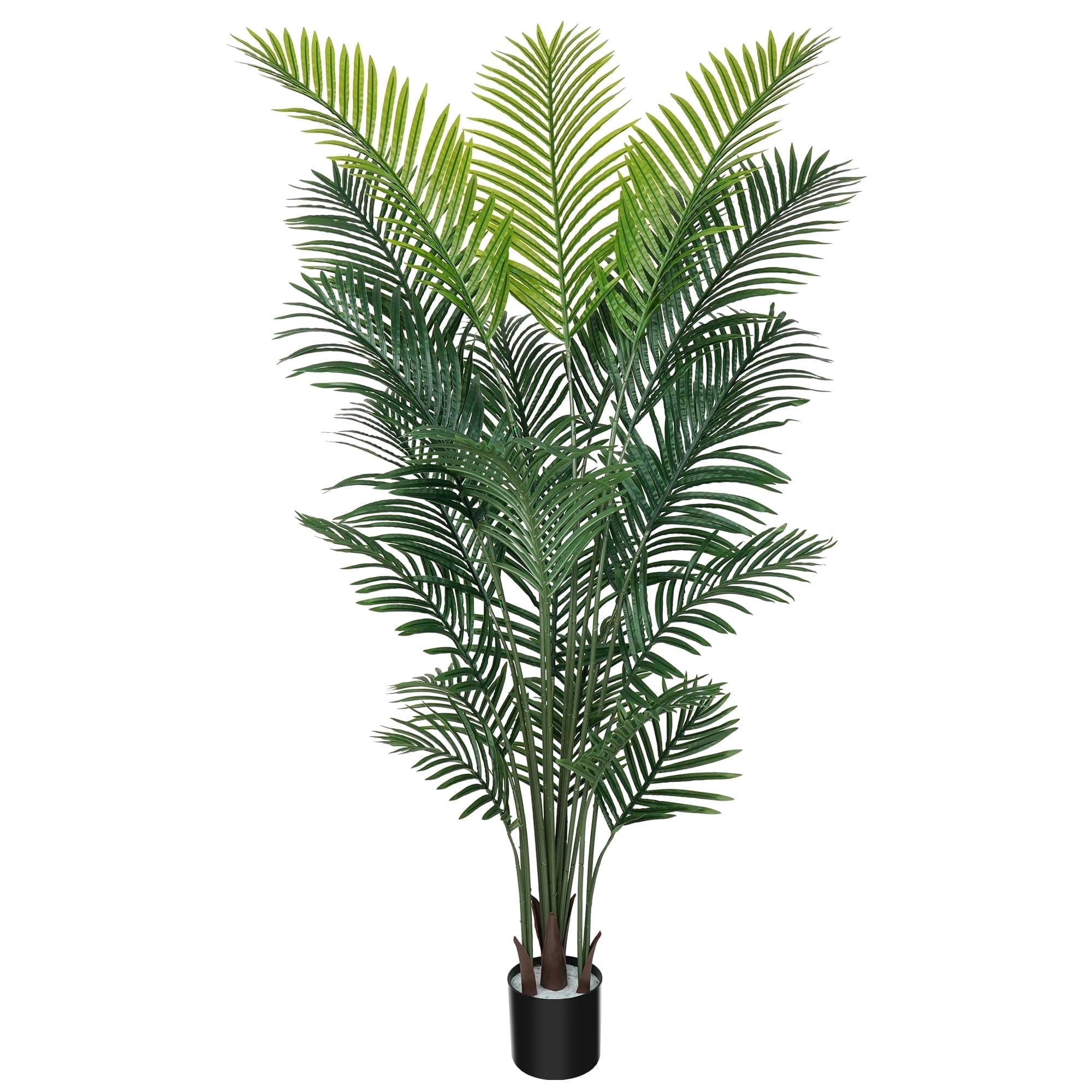 Olivivi Artificial Palm Tree 6ft Tall Faux Silk Plant for Home and Office Decor (Green, 6 ft) 5fr0e